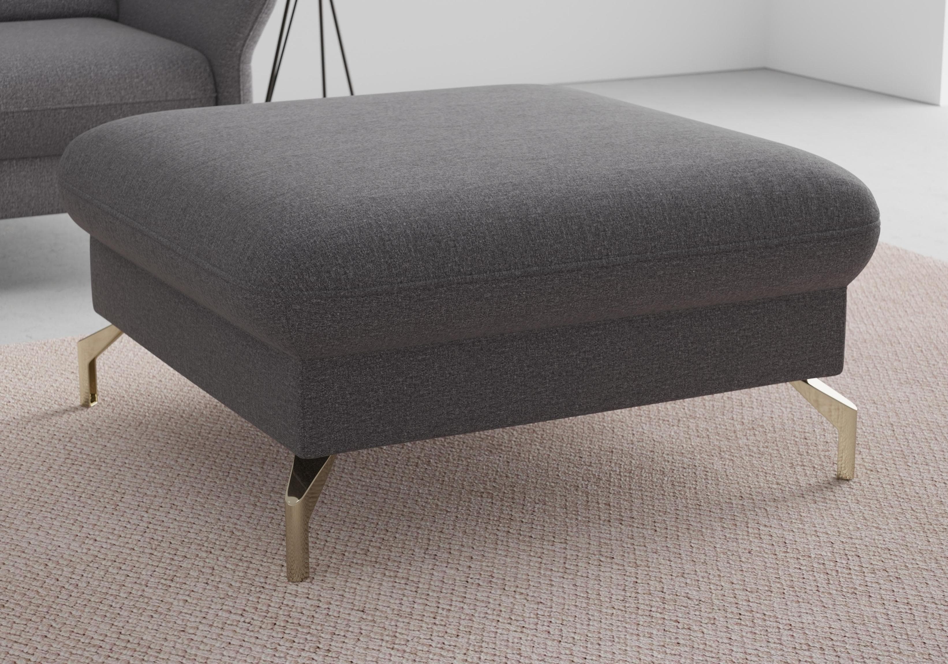 SIT & MORE Hocker Fashion Espresso Braun Chenille Federkern