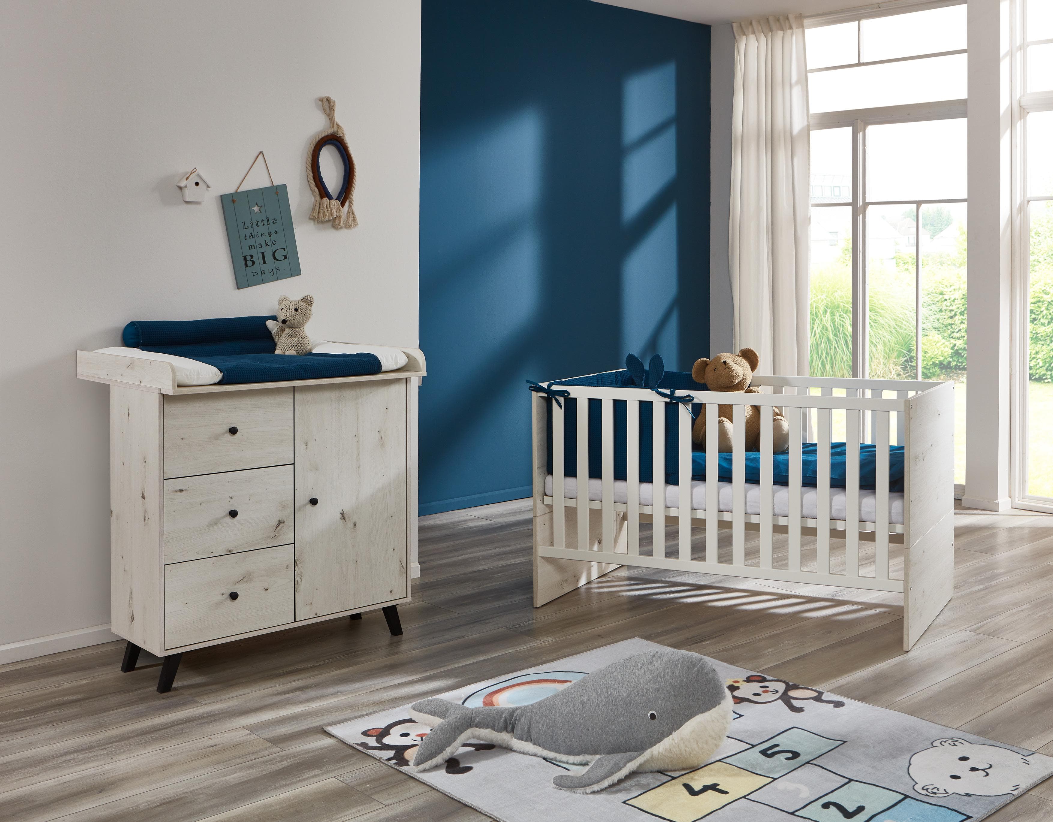 Arthur Berndt Babyzimmer Set Lavea 2-teilig Weiß Braun