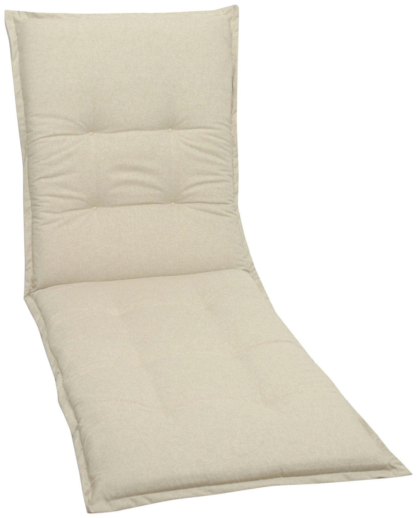 GO-DE Liegenauflage Sand Uni mit Stehsaum