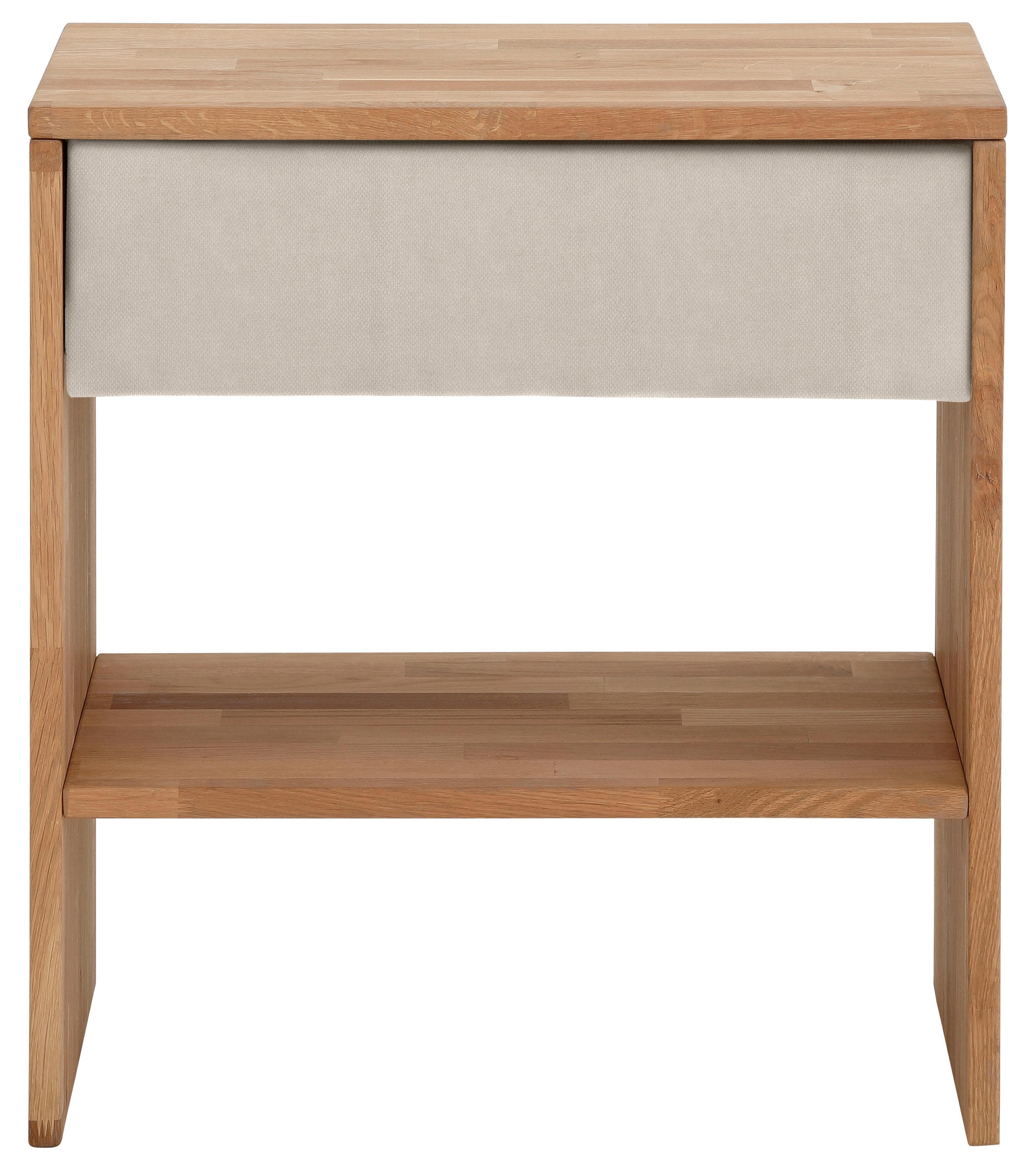 HOME AFFAIRE Nachttisch Cavan Eiche Beige mit Schublade