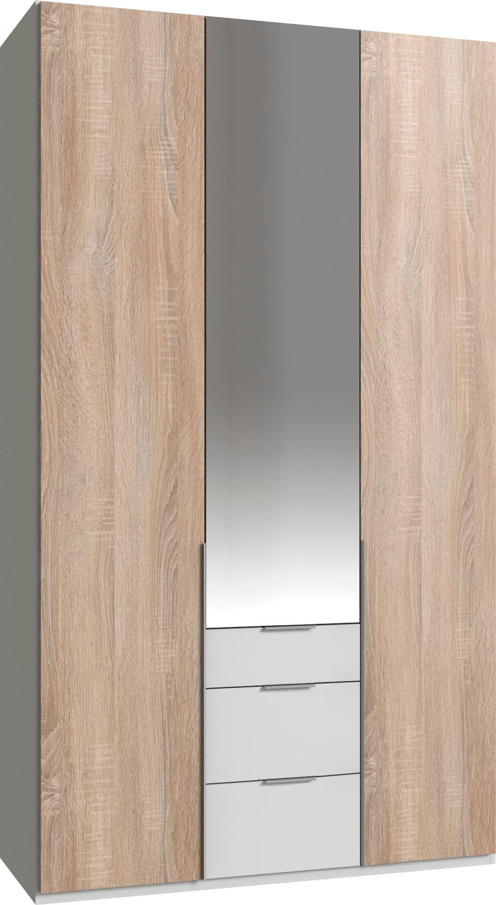 Wimex Kleiderschrank New York Weiß mit Spiegeltüren