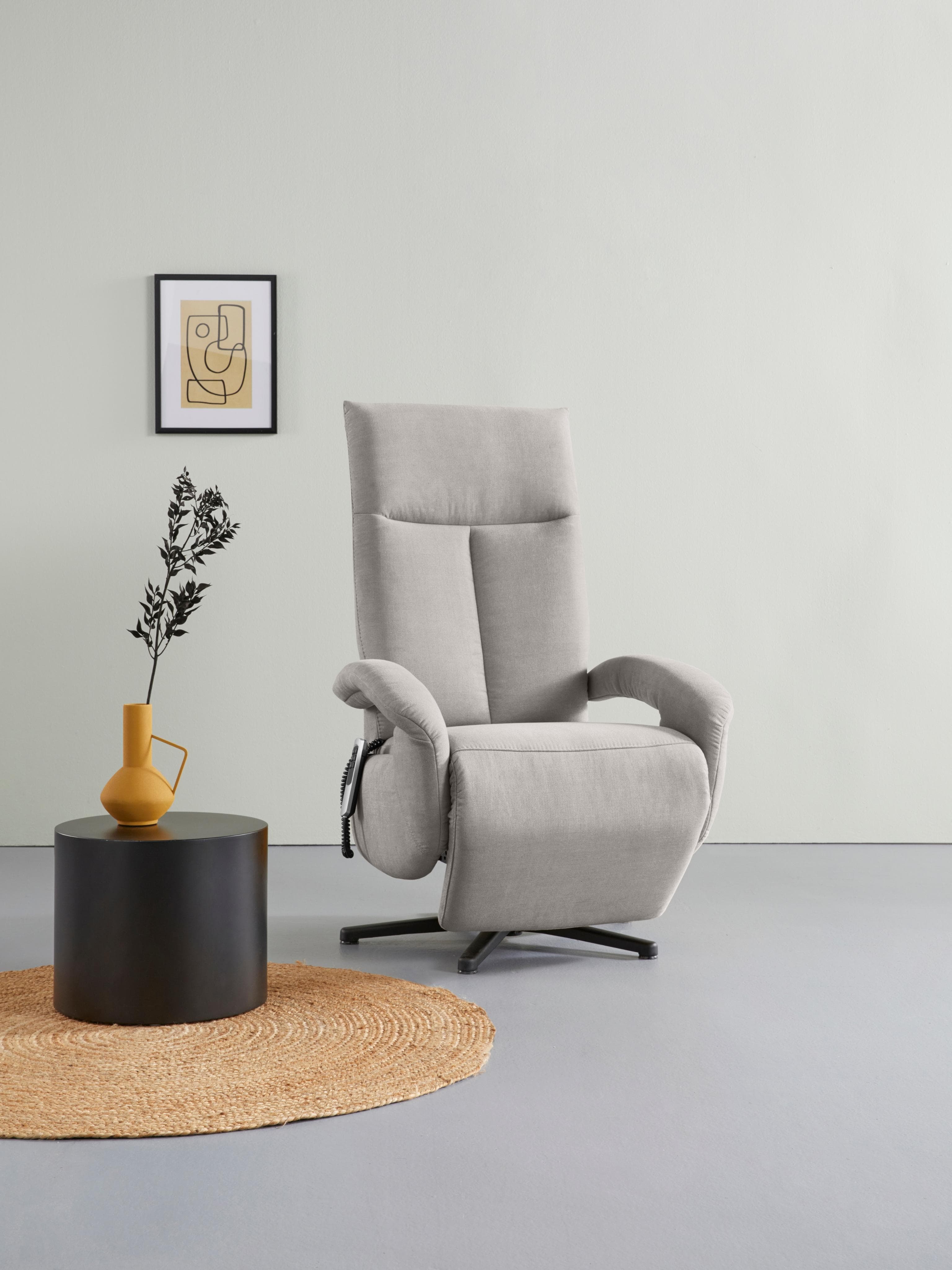 TV-Sessel SIT & MORE Tycoon Silber Elektrisch Verstellbar