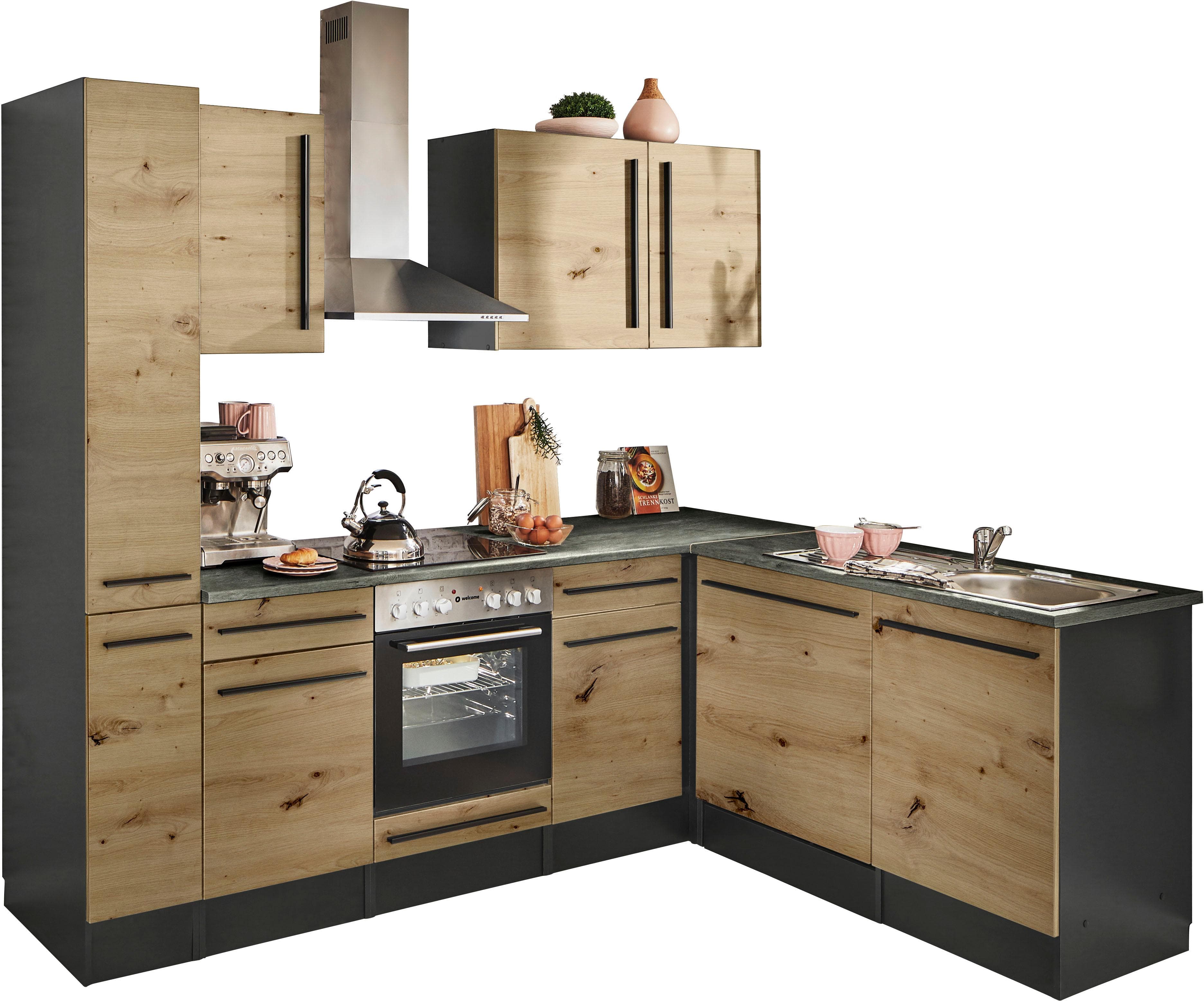 BASIC by Balculina Winkelküche Jazz Beige Silber