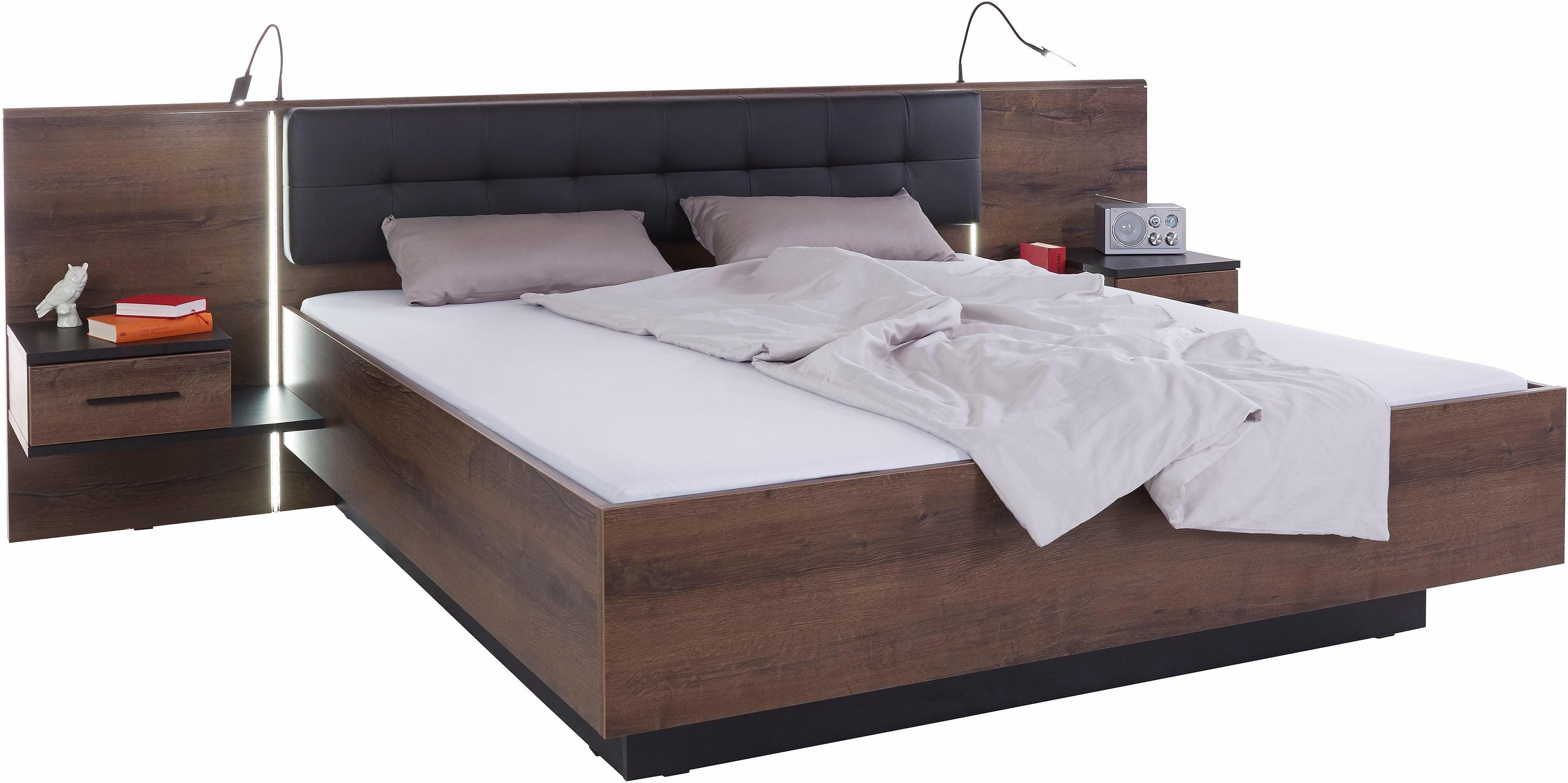 Luxuriöses Bett mit integrierter Beleuchtung