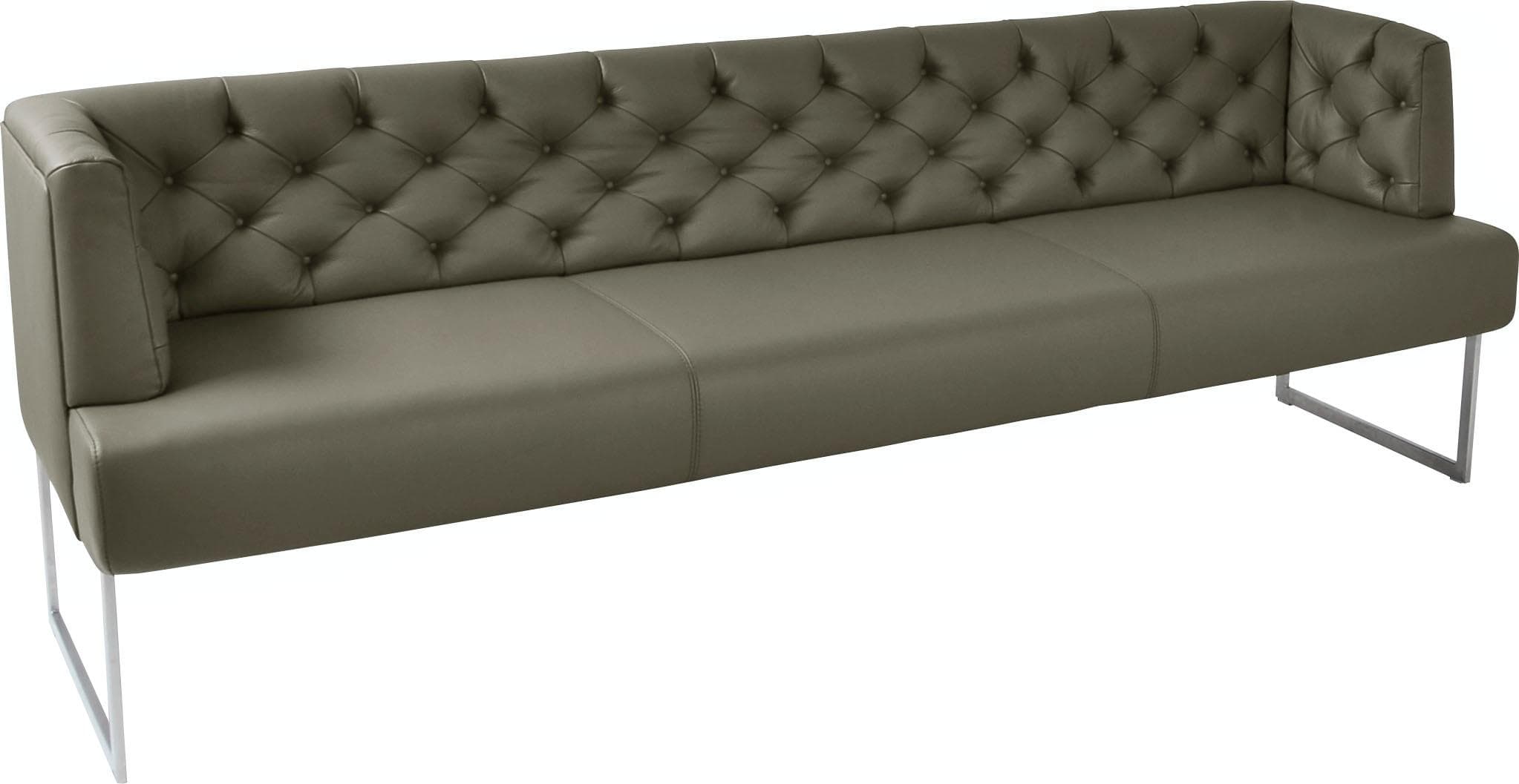 K+W Komfort & Wohnen Polsterbank Creso Beige Leder Chesterfield