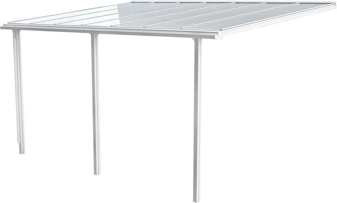 Beckmann Terrassendach Trend Weiß Polycarbonat-Stegdoppelplatten