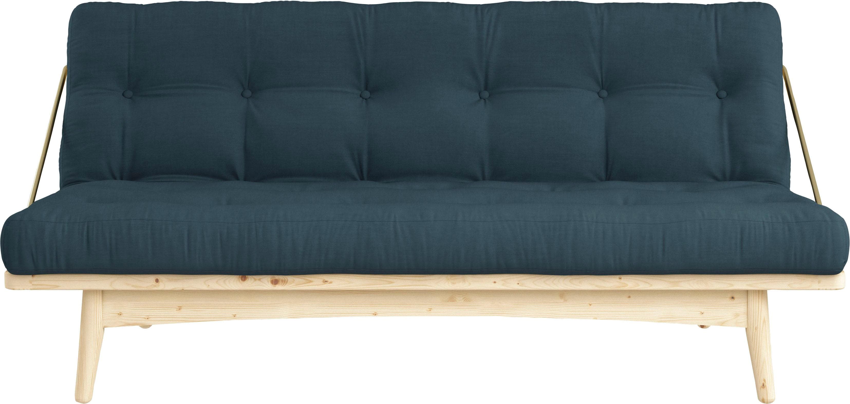 Karup Design Schlafsofa Folk Petrolblau mit Futonmatratze