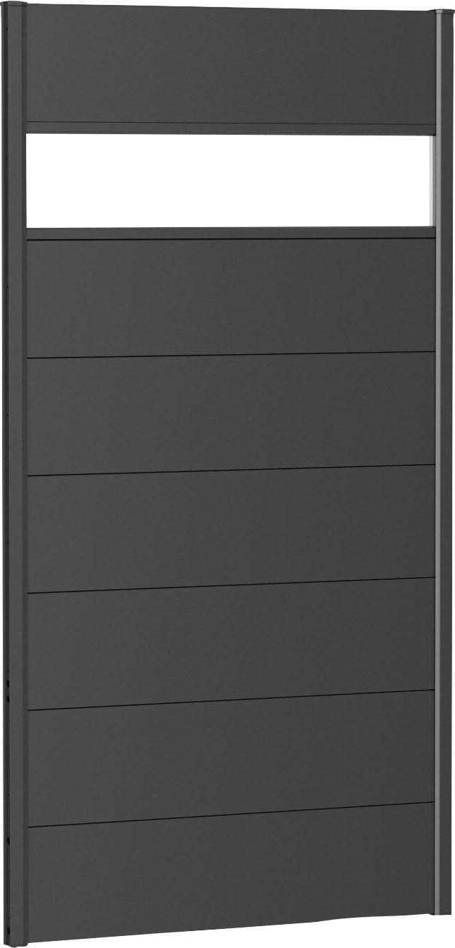 BioHort Sichtschutzelement Stahlblech Dunkelgrau