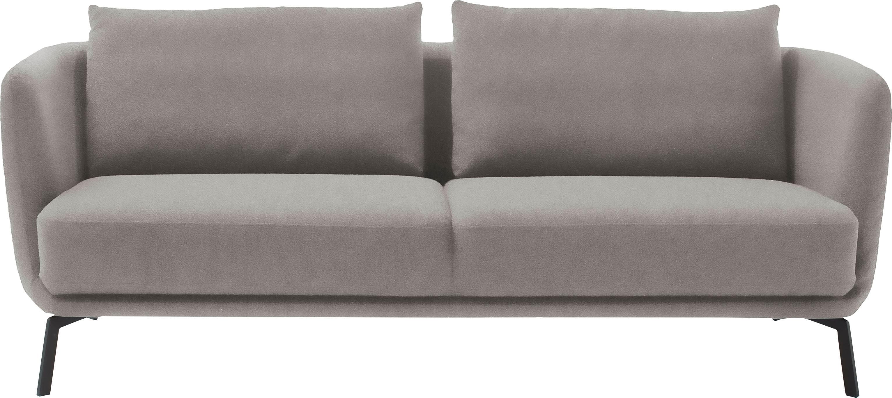 Schöner Wohnen Sofa Pearl 3-Sitzer Silber Metallfüße