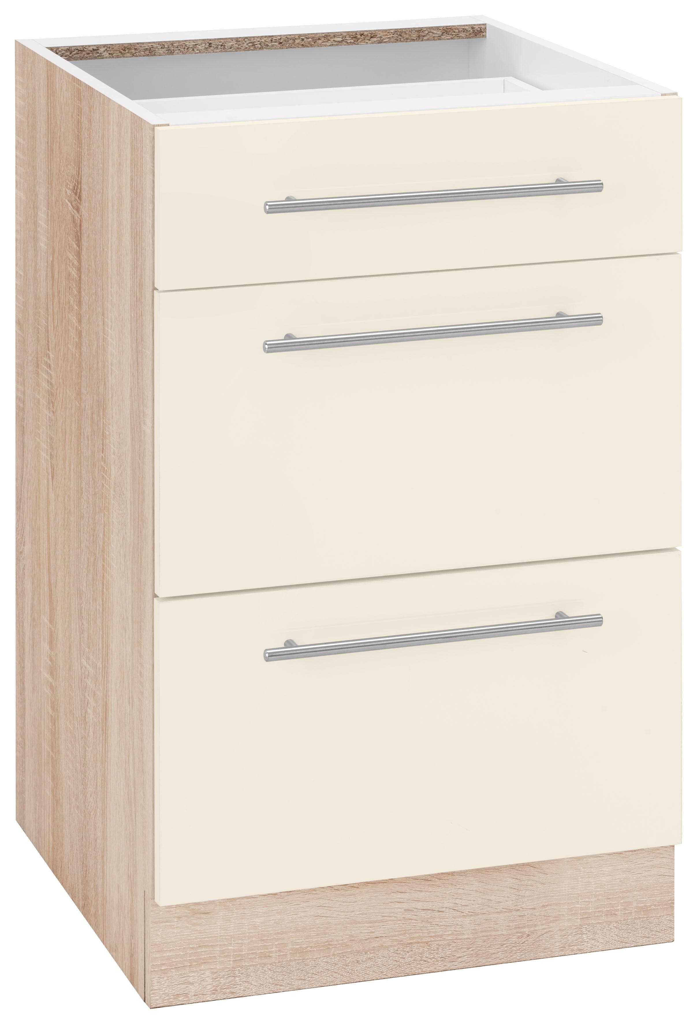 Wiho Küchen Unterschrank Flexi2 Magnolia Eiche 50cm