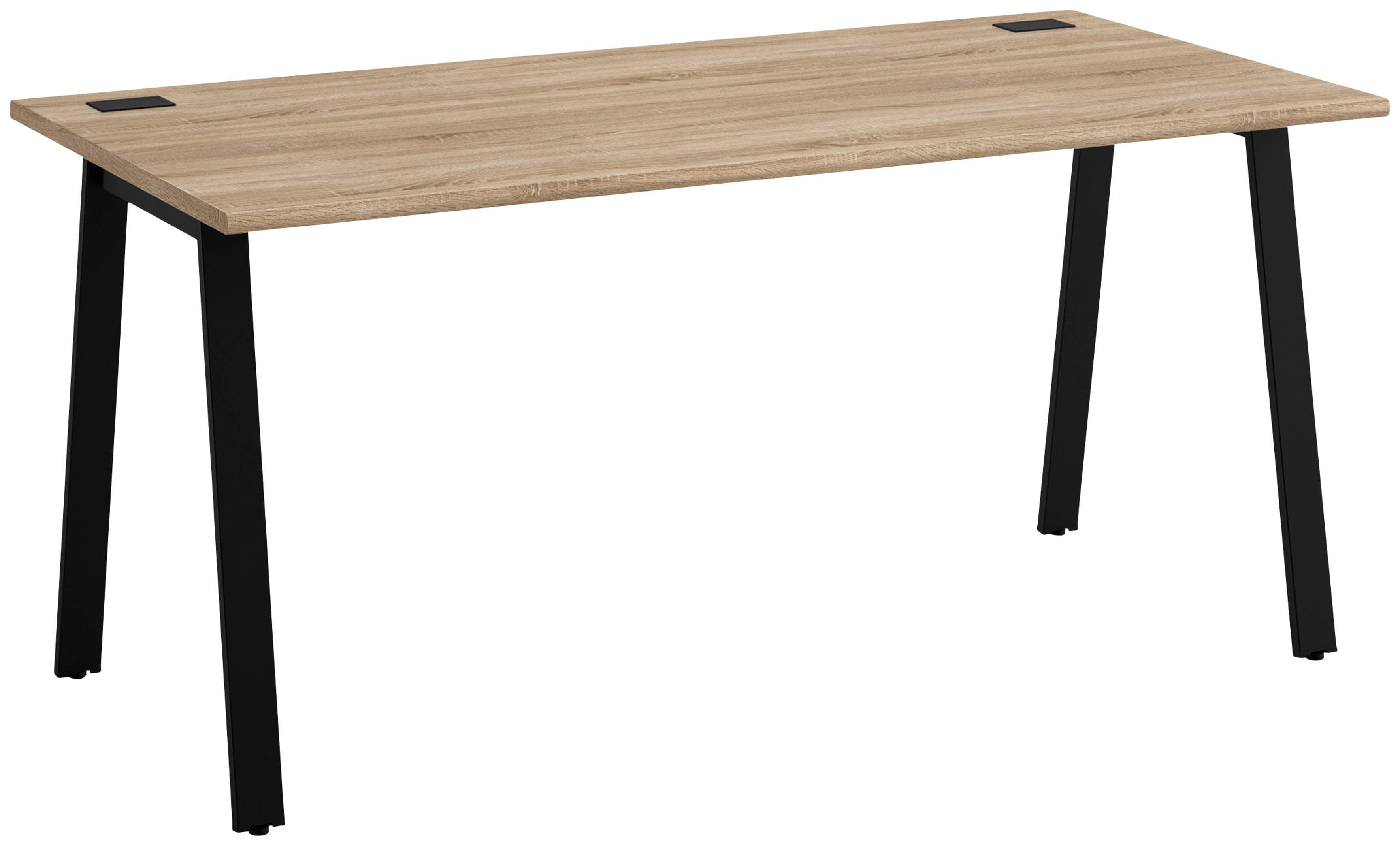 Schreibtisch GAMI MAMBO Eiche Sonoma Schwarz 140x80 cm