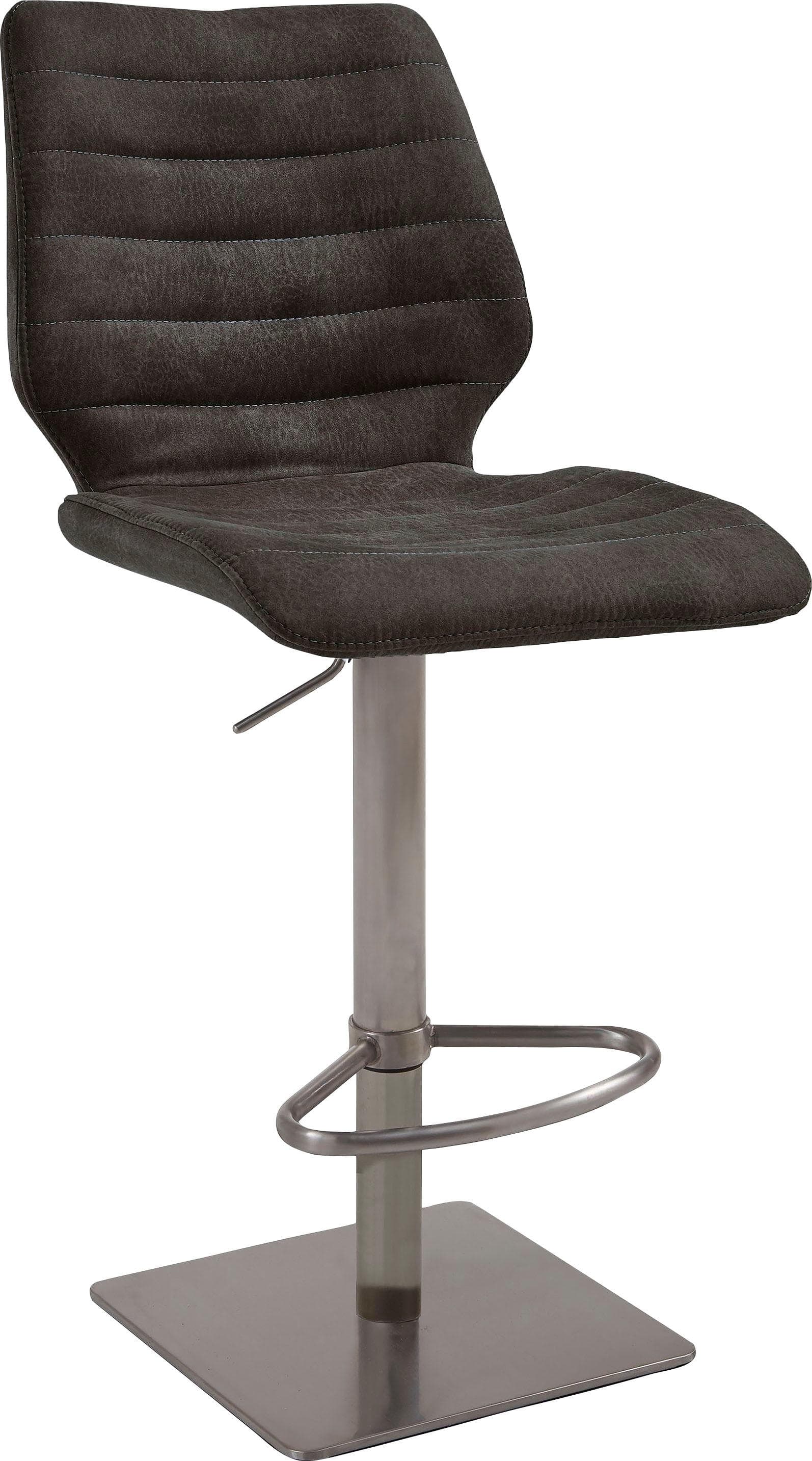 Barhocker NIEHOFF SITZMÖBEL Anthrazit Liftfunktion Microfaser