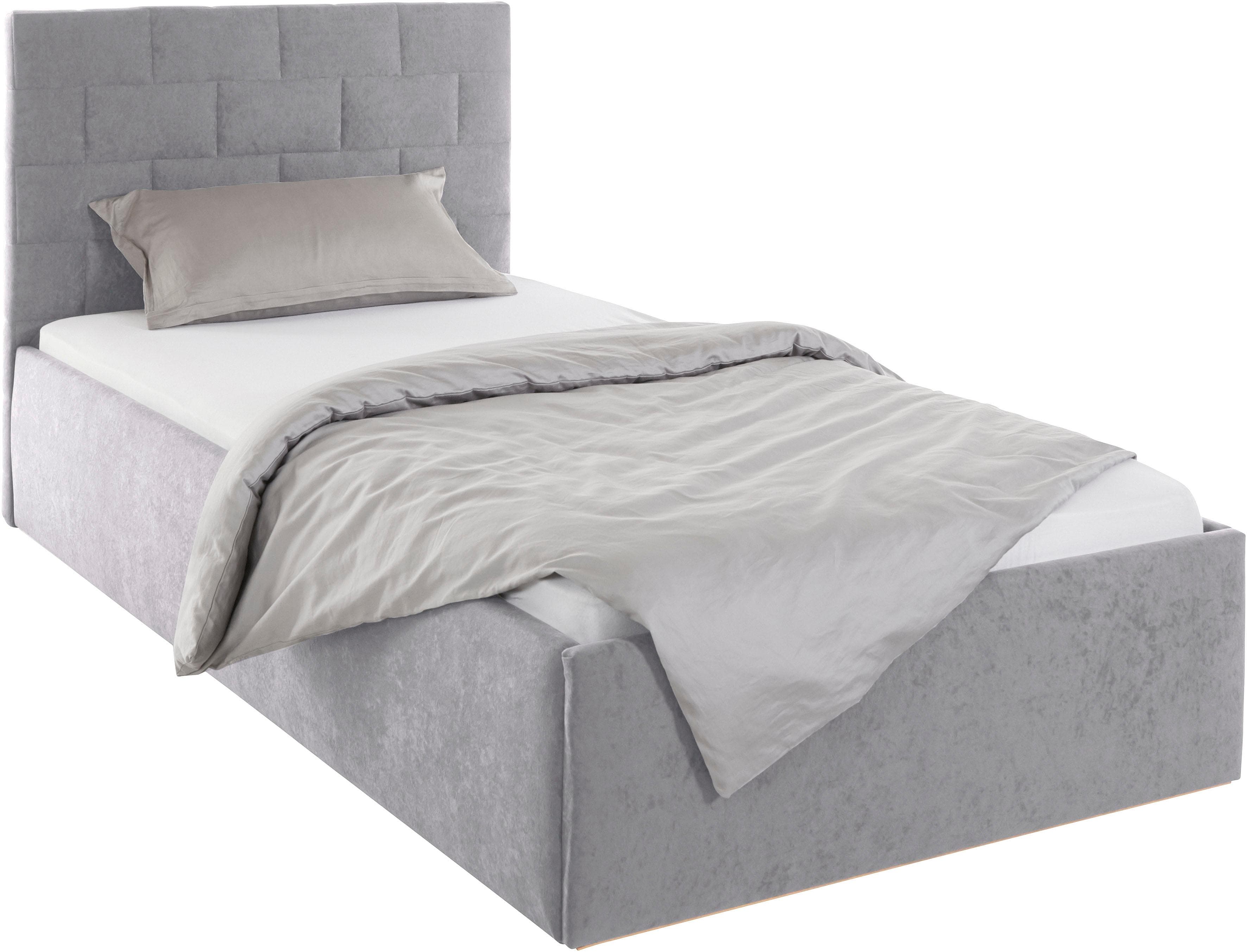 Westfalia Schlafkomfort Polsterbett Grau mit Bettkasten und 7-Zonen-Kaltschaummatratze