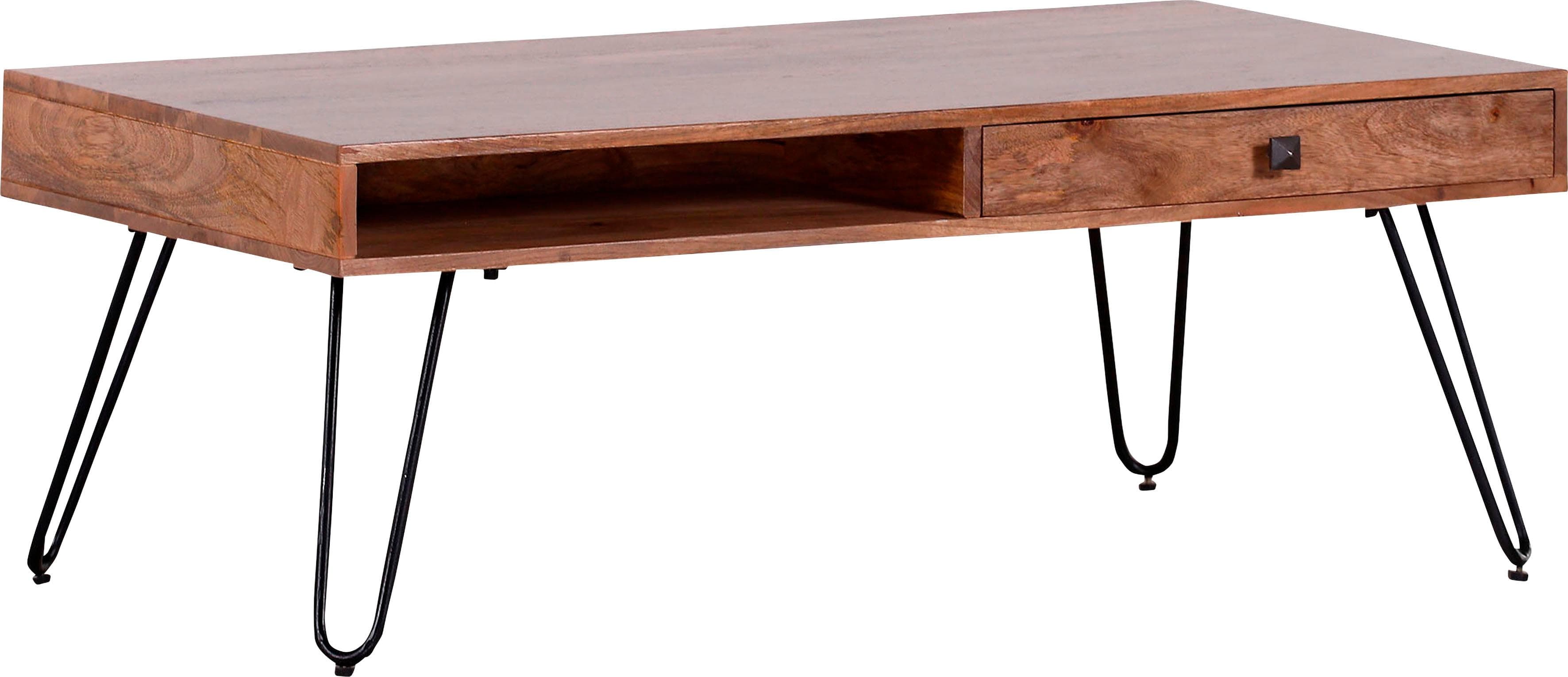 Couchtisch GUTMANN FACTORY Siesta Beige Massivholz
