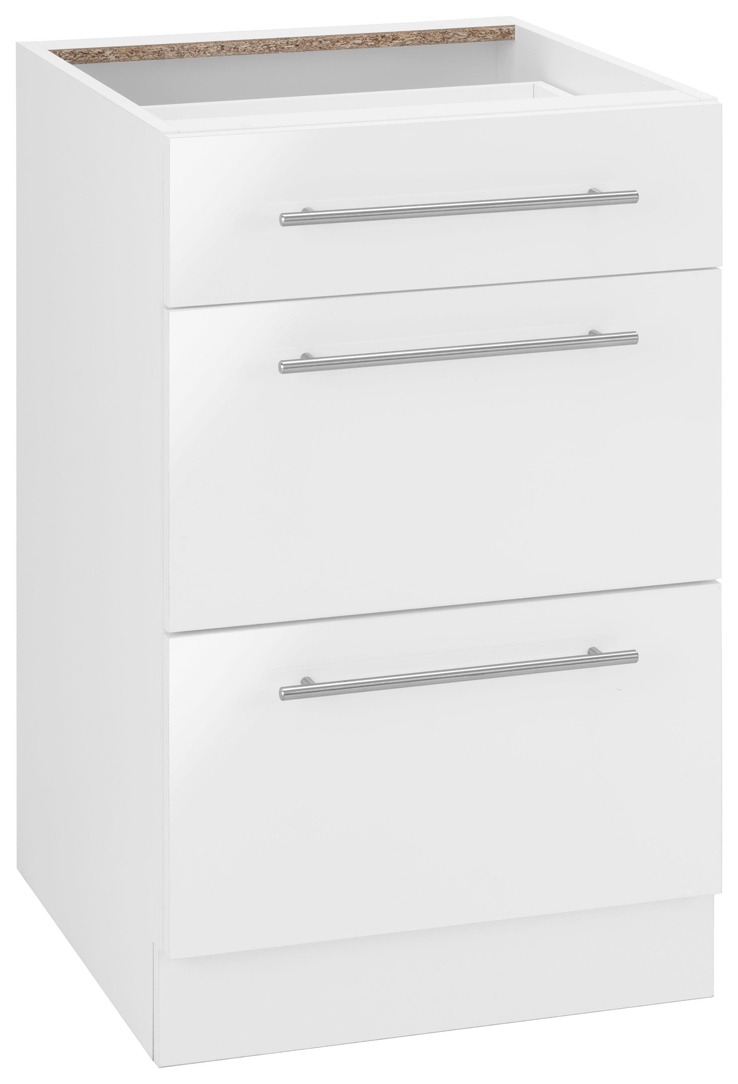 wiho Küchen Unterschrank Flexi2 Weiß Kombinierbar