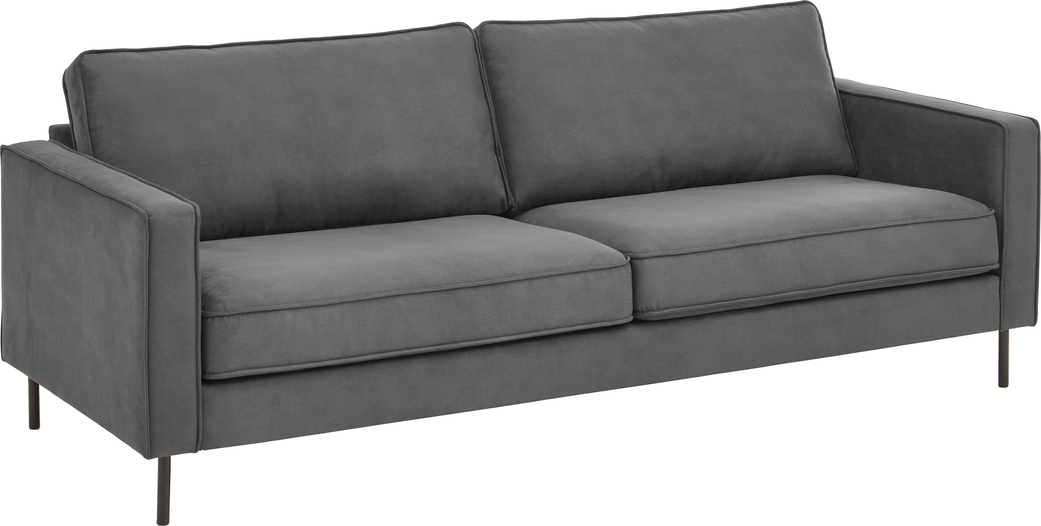 ATLANTIC HOME COLLECTION 3-Sitzer Sofa Weston Grau Skandinavisch