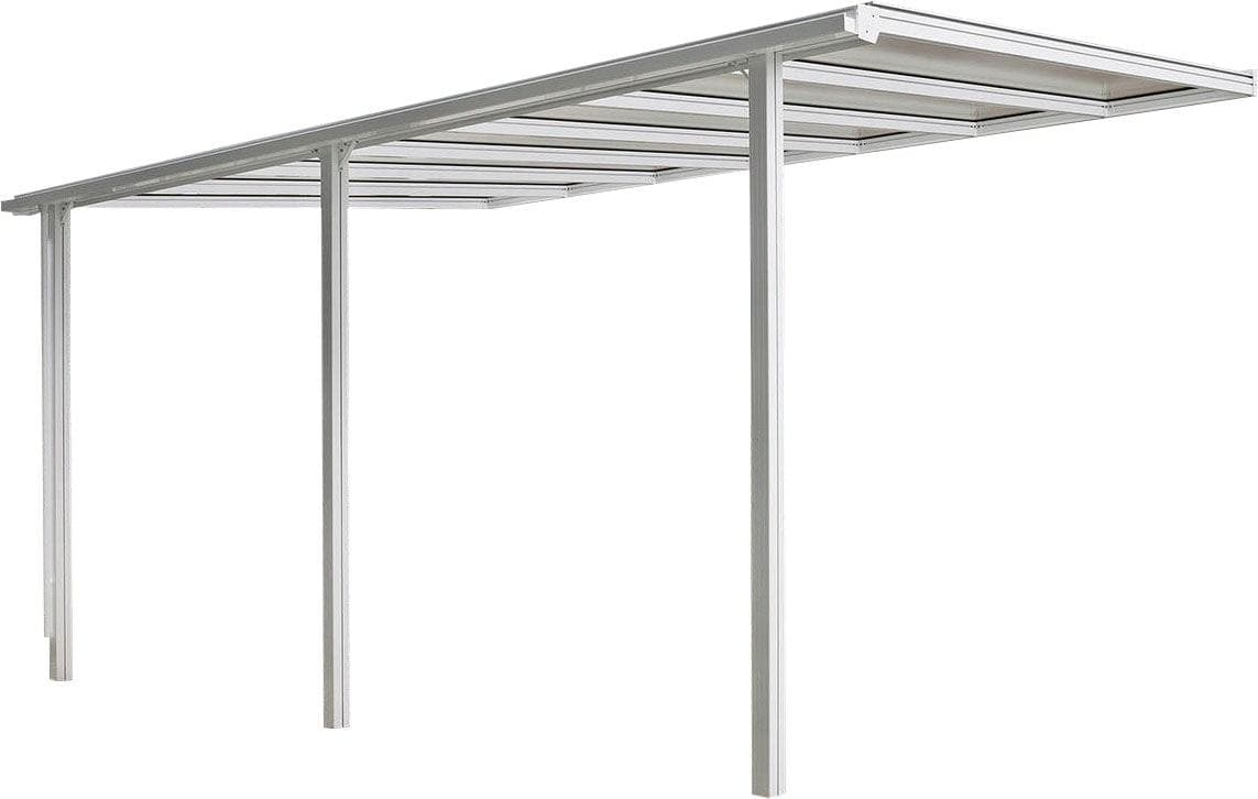 Beckmann Terrassenüberdachung Trend Weiß Aluminium Kunststoff