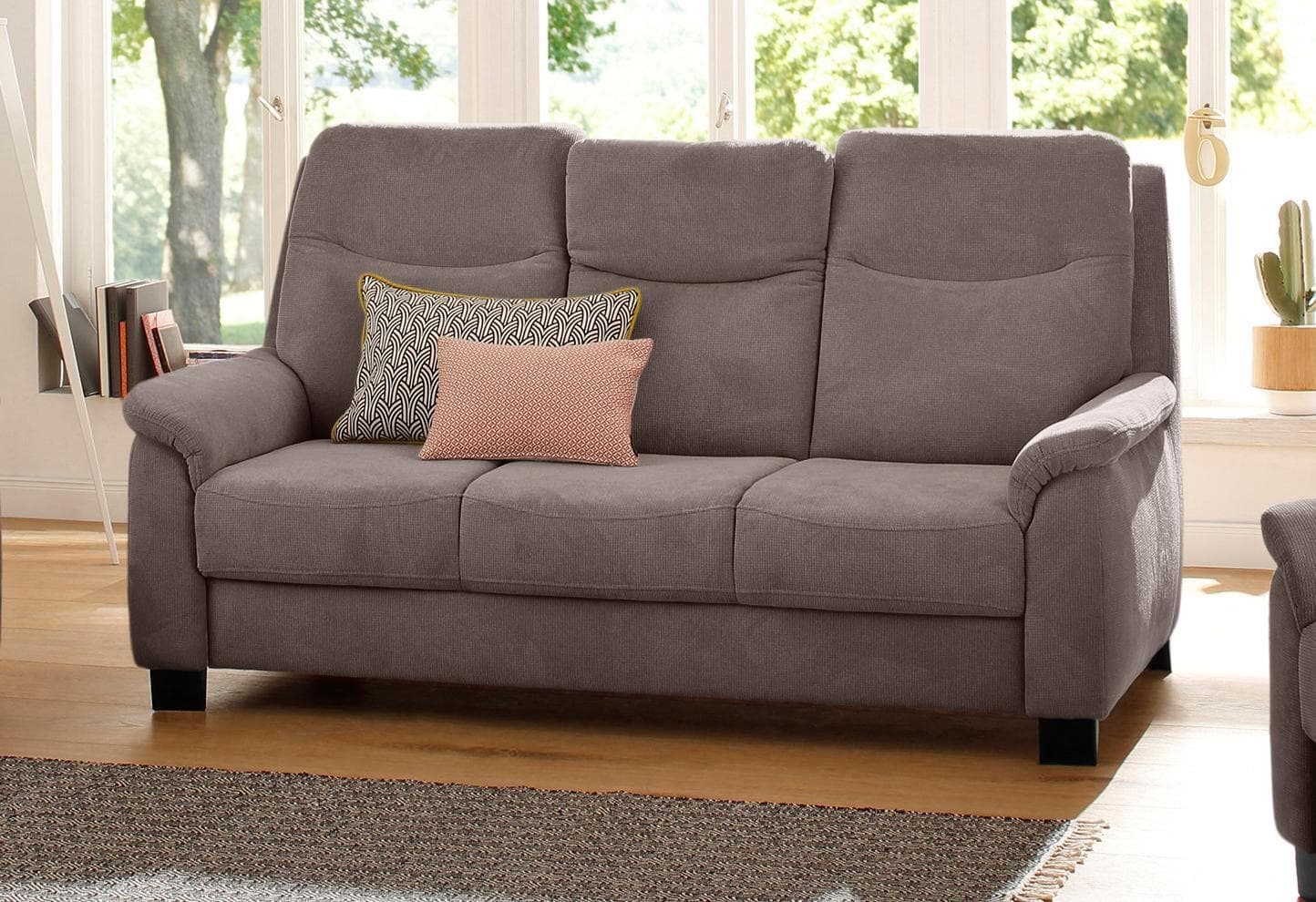 Federkern-Sofa 3-Sitzer mit verstellbaren Kopfteilen