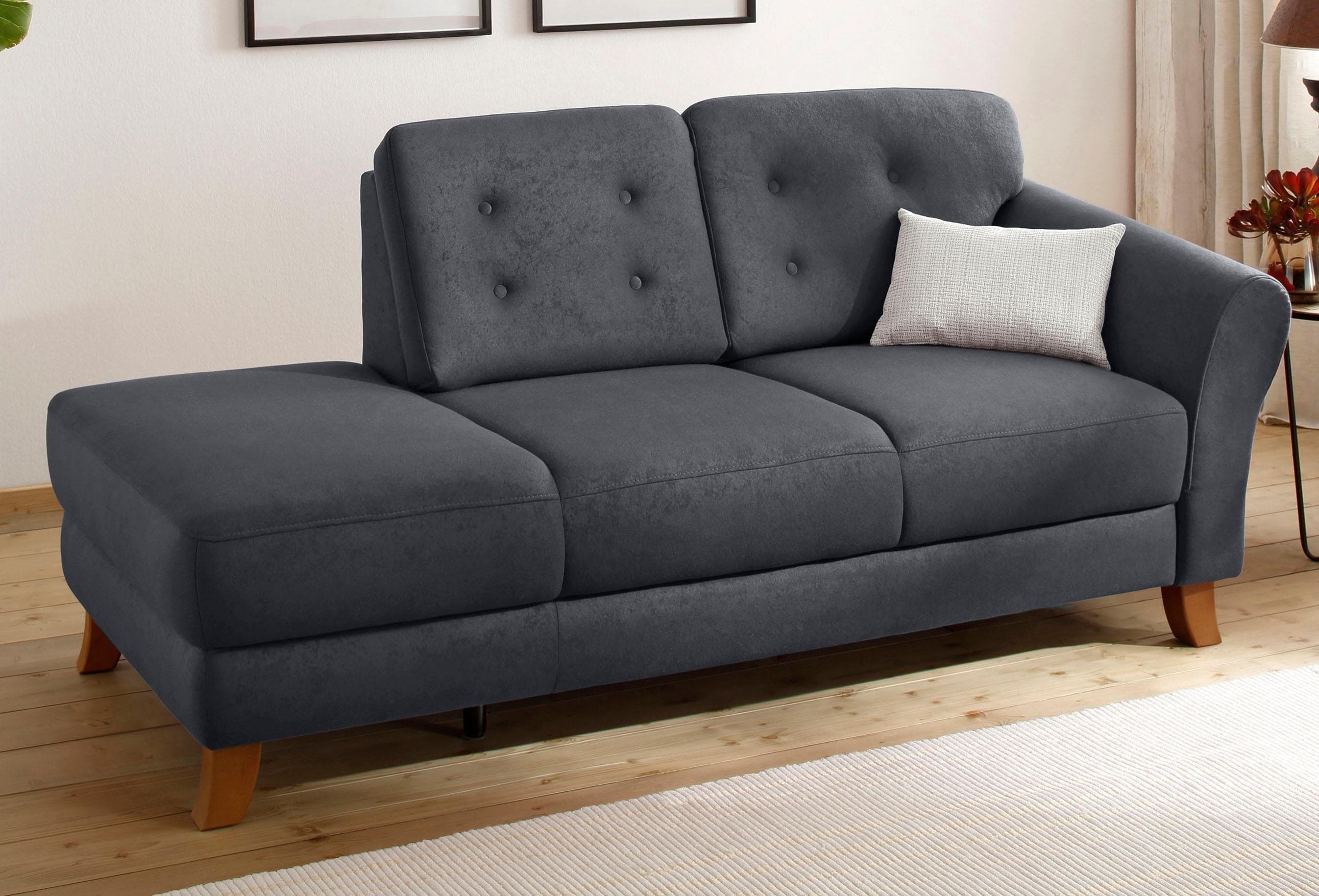 Home Affaire Recamiere Trondheim Grau Microfaser Lederoptik