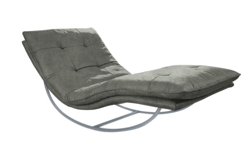 W.SCHILLIG Relaxliege daily dreams Grau Stoff S37 mit Schaukelgestell
