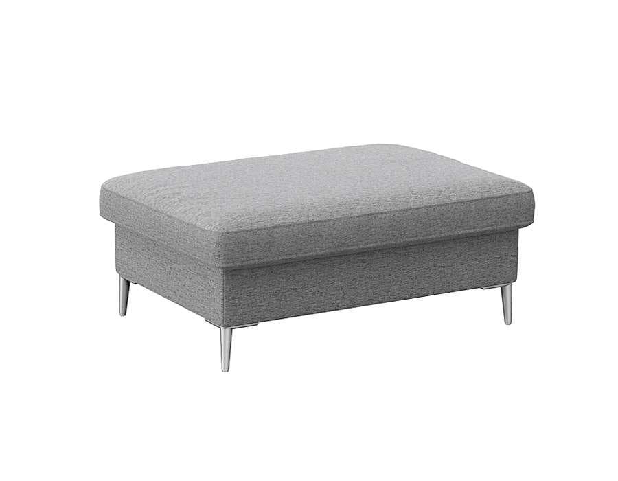 FLEXLUX Pouf Fiore Grau Skandinavisches Design Chenille