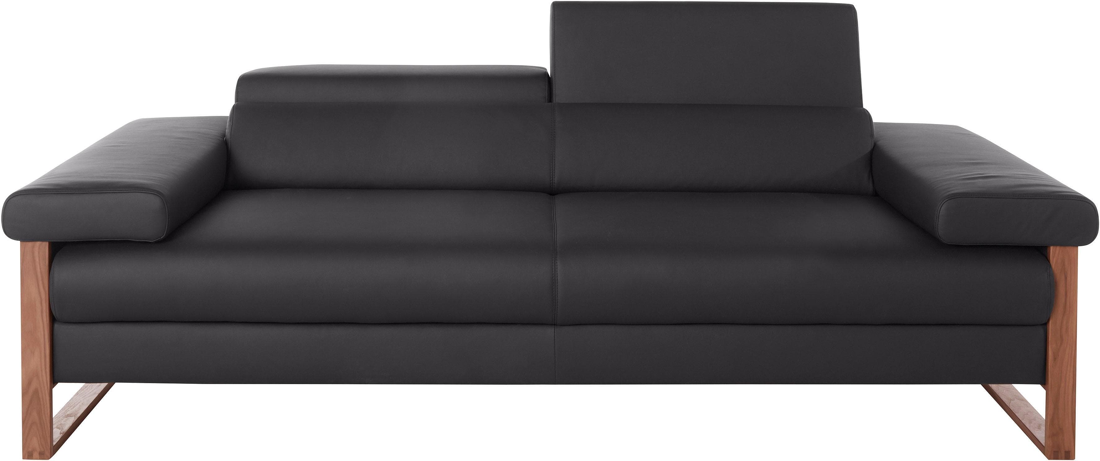 W.SCHILLIG finn 2,5-Sitzer Sofa Schwarz Motorisch Verstellbar