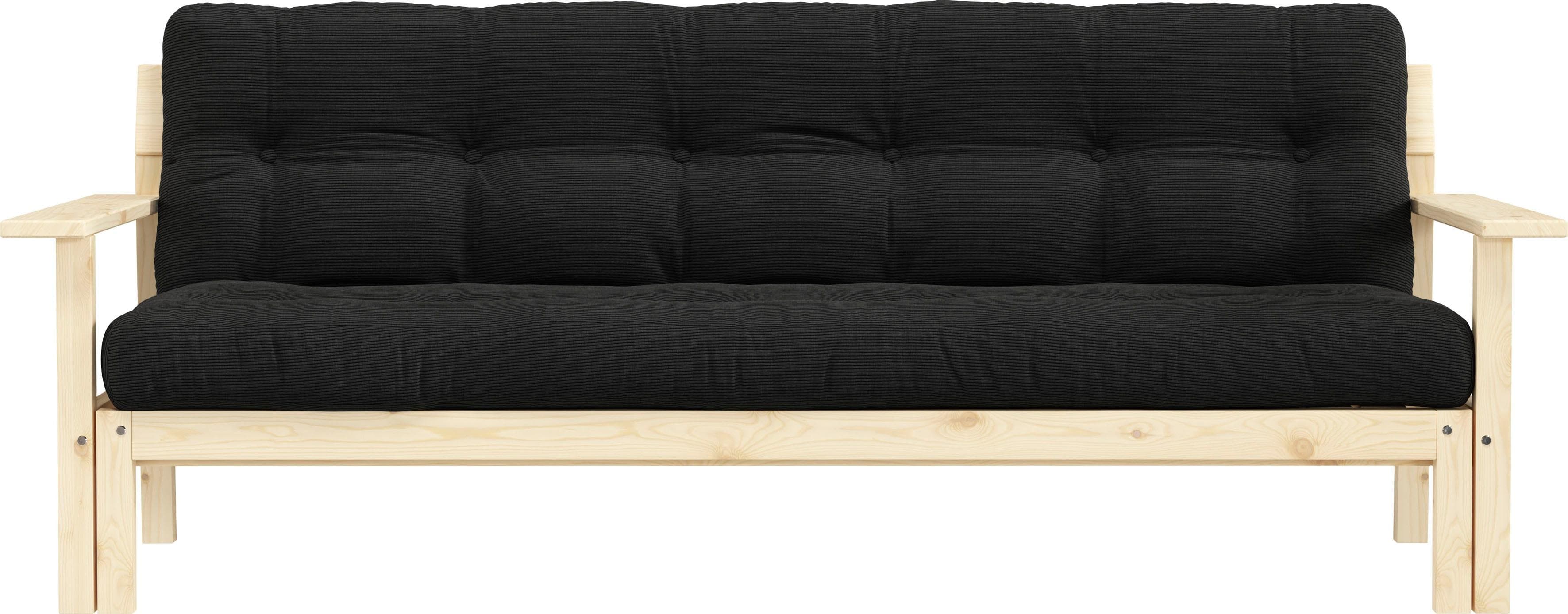 Karup Design Schlafsofa Unwind Schwarz Charcoal Holzstruktur