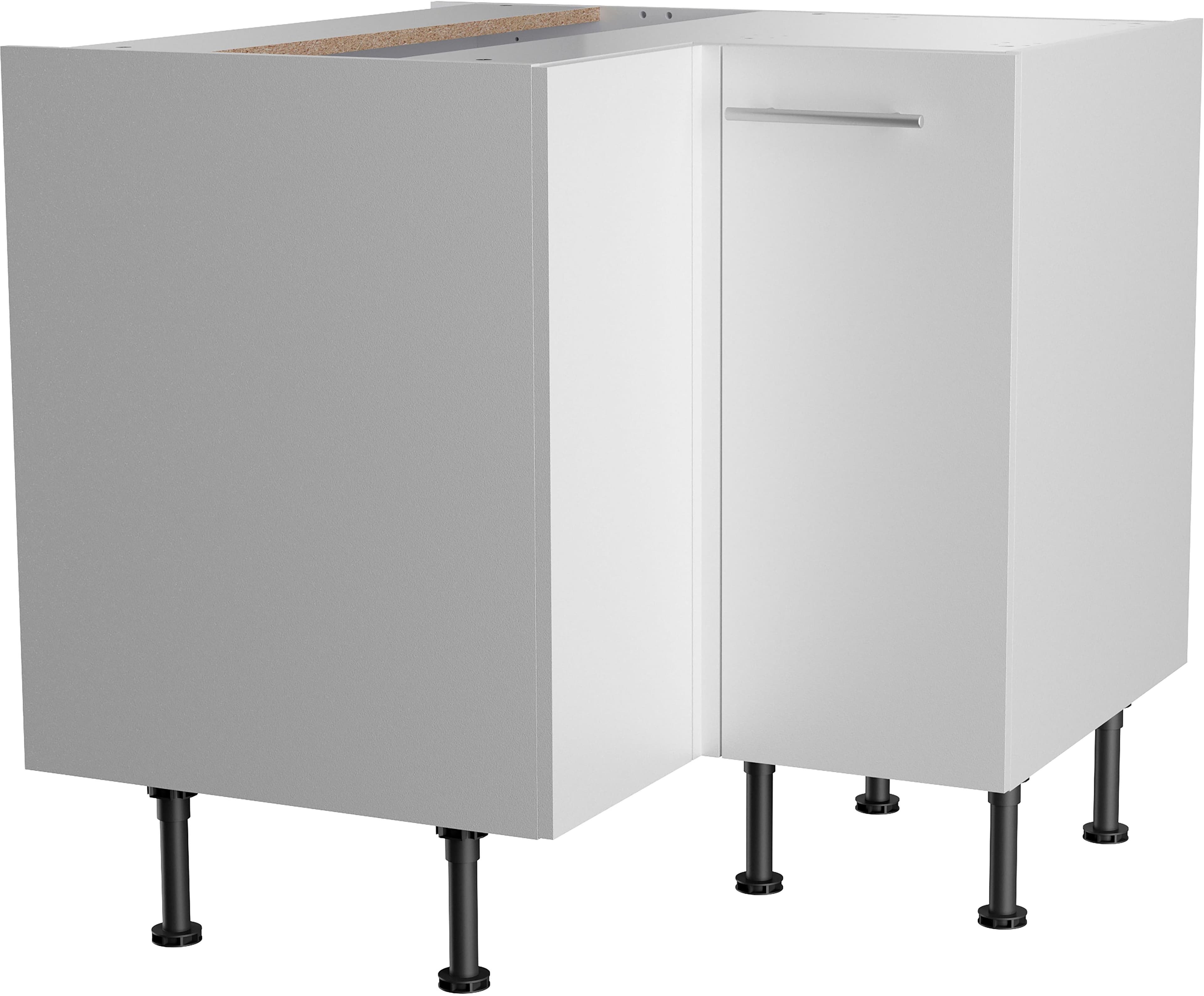 Eckunterschrank OPTIFIT Klara Weiß Matt 90x90cm