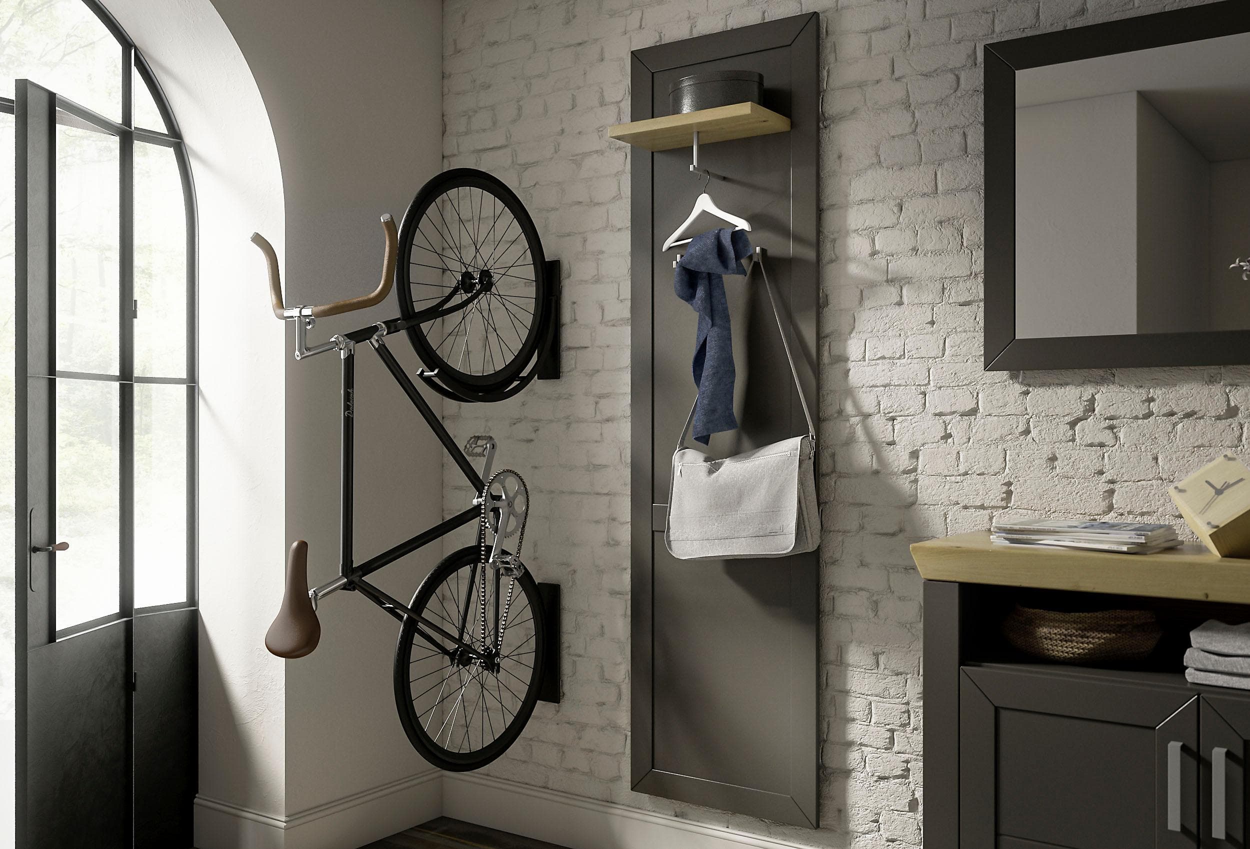 Modernes Garderobenpaneel Set - Praktische Aufbewahrungslösung