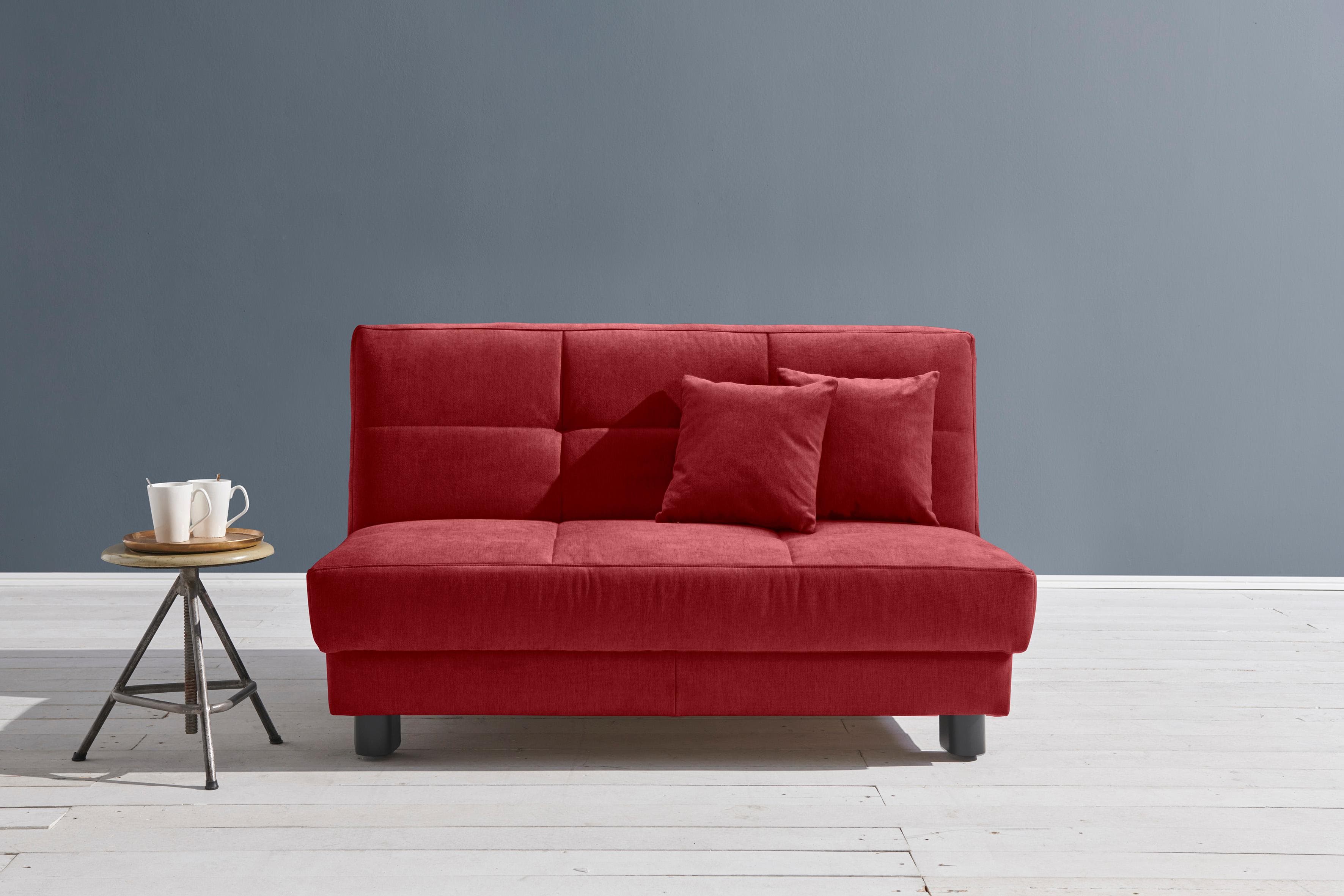 Schlafsofa ELL + ELL Tilda Marsala 2-Sitzer mit Relaxfunktion