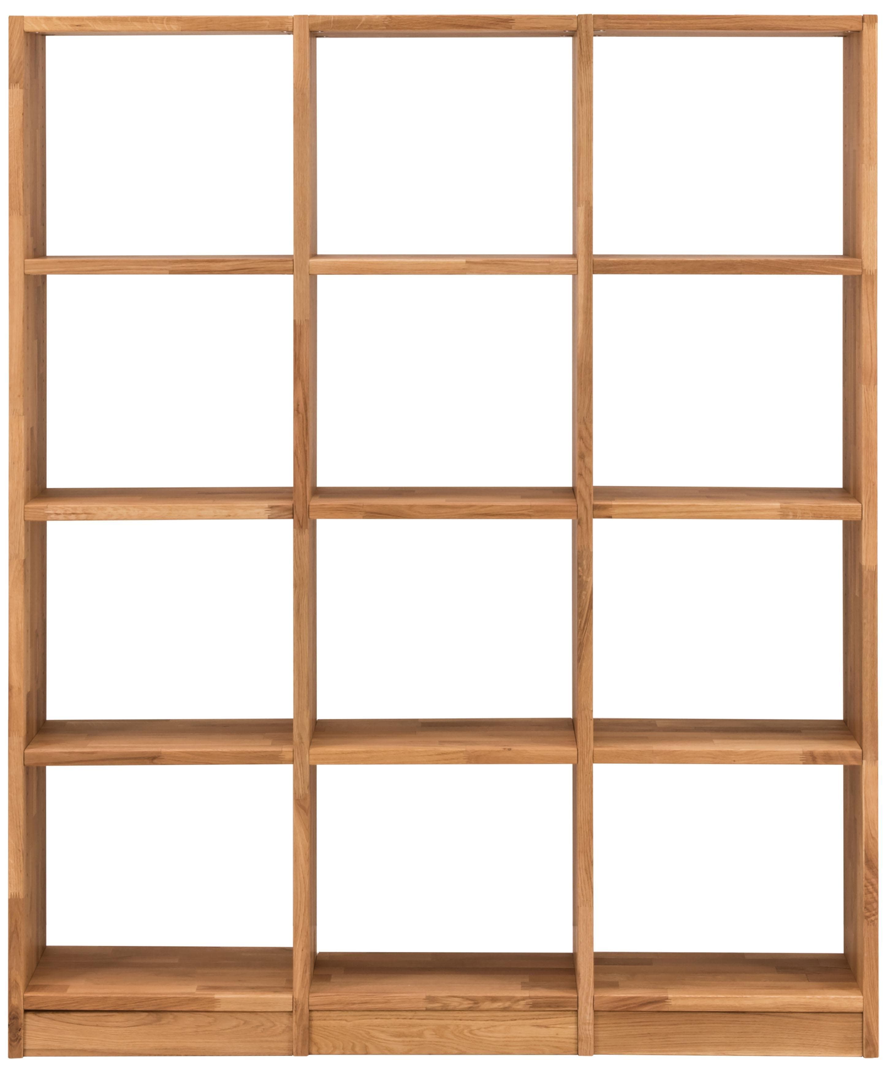 HOME AFFAIRE Regalelement Ecko Beige Massivholz Wildeiche
