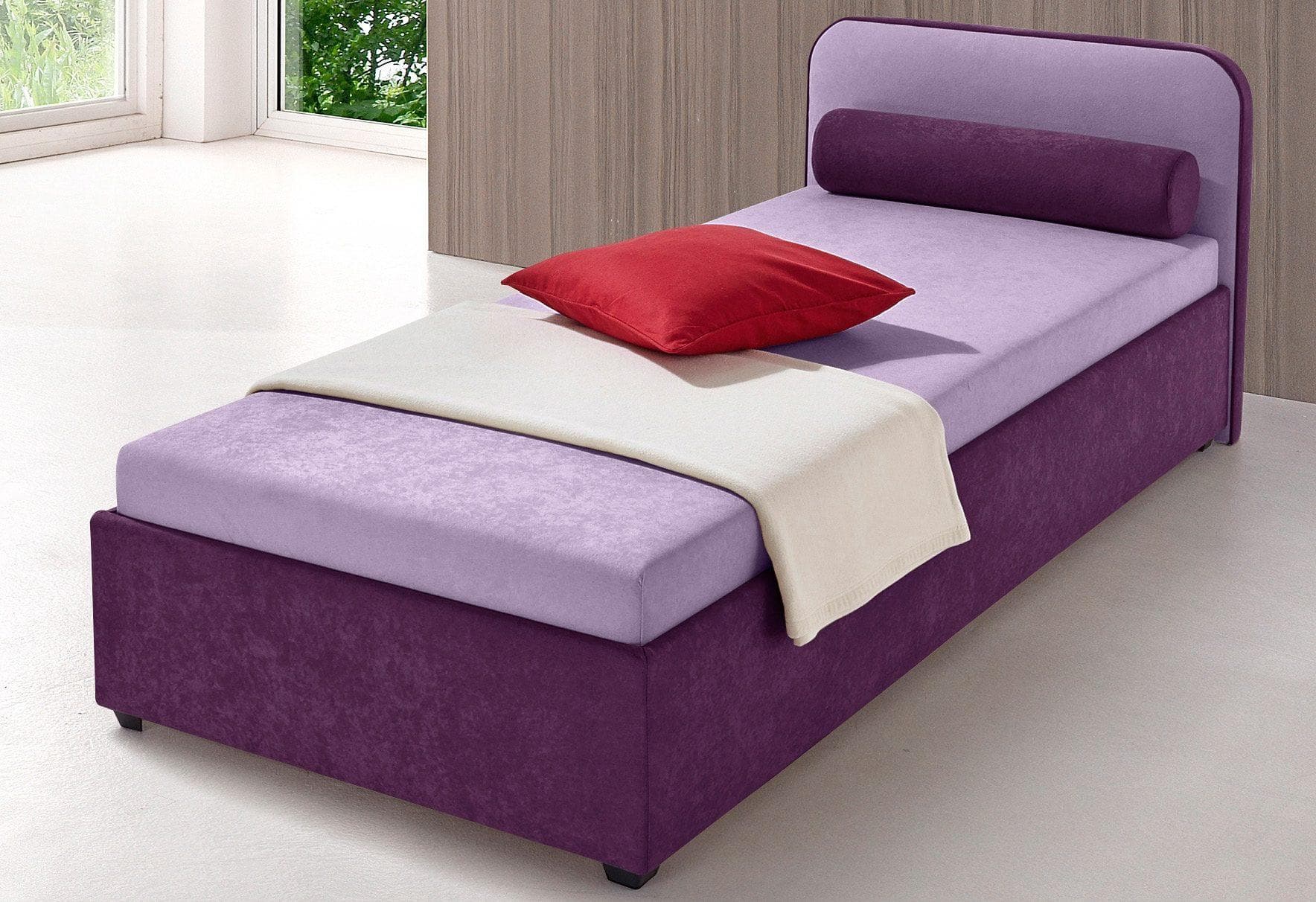 Polsterbett mit optionalem Bettkasten