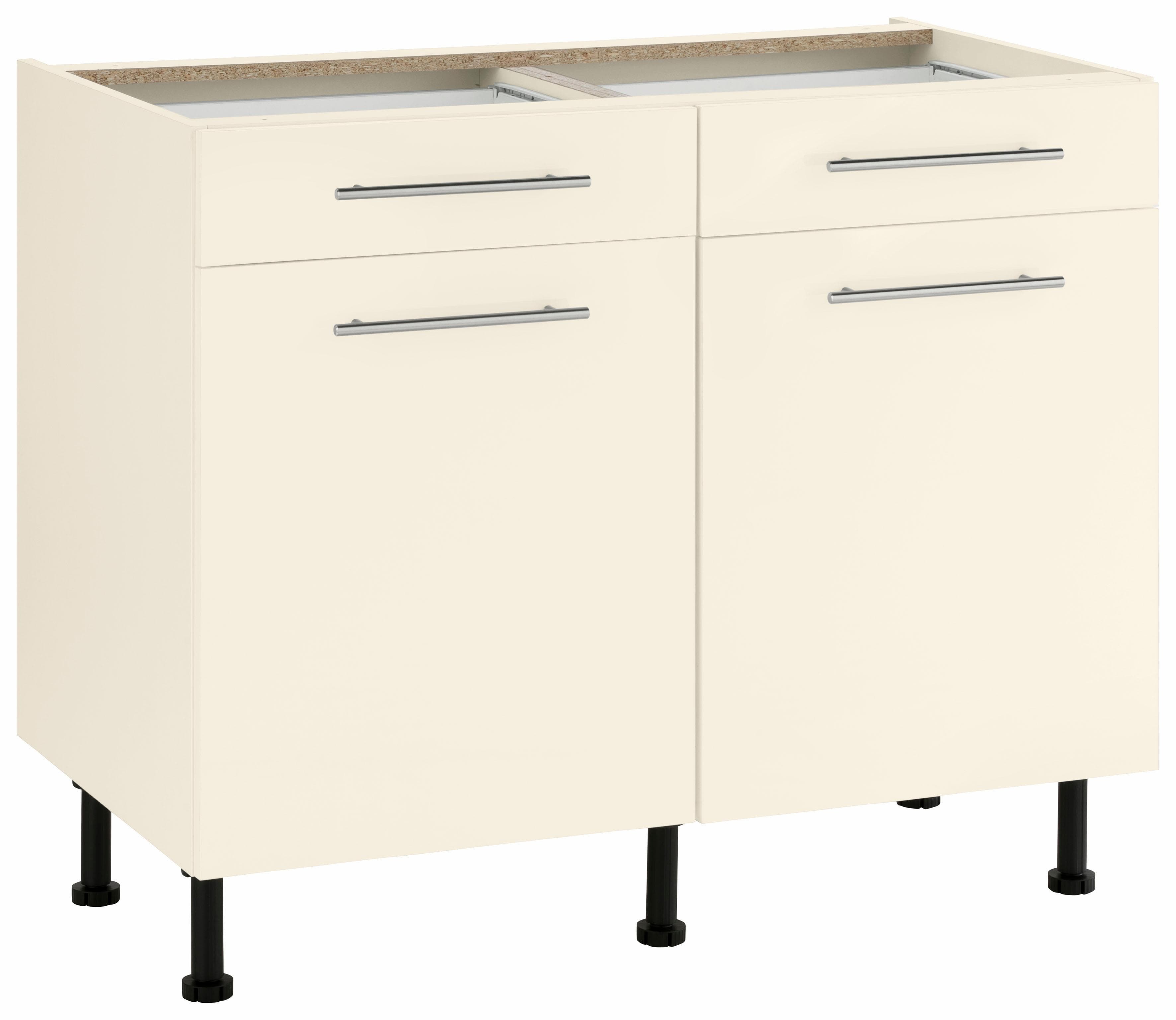 WIHO KÜCHEN Unterschrank Ela Magnolia 100cm mit Soft-Close