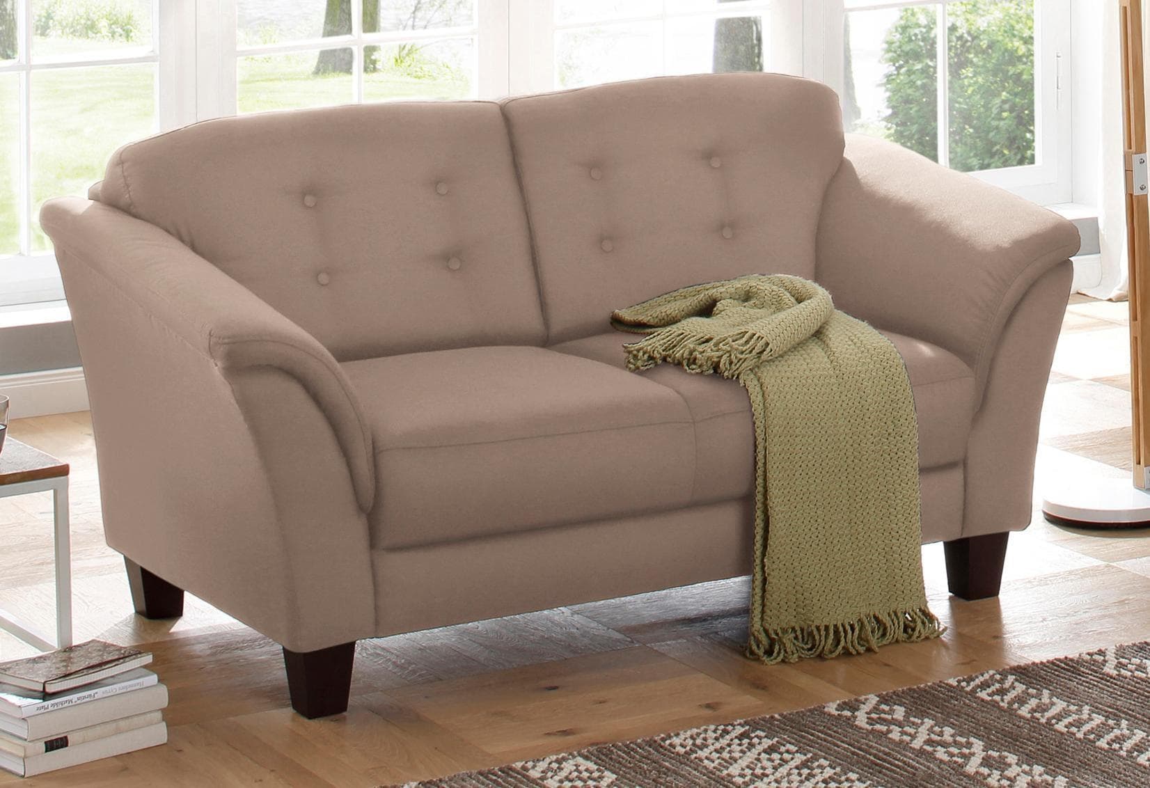 Home Affaire 2-Sitzer Sofa Trondheim Braun Buche