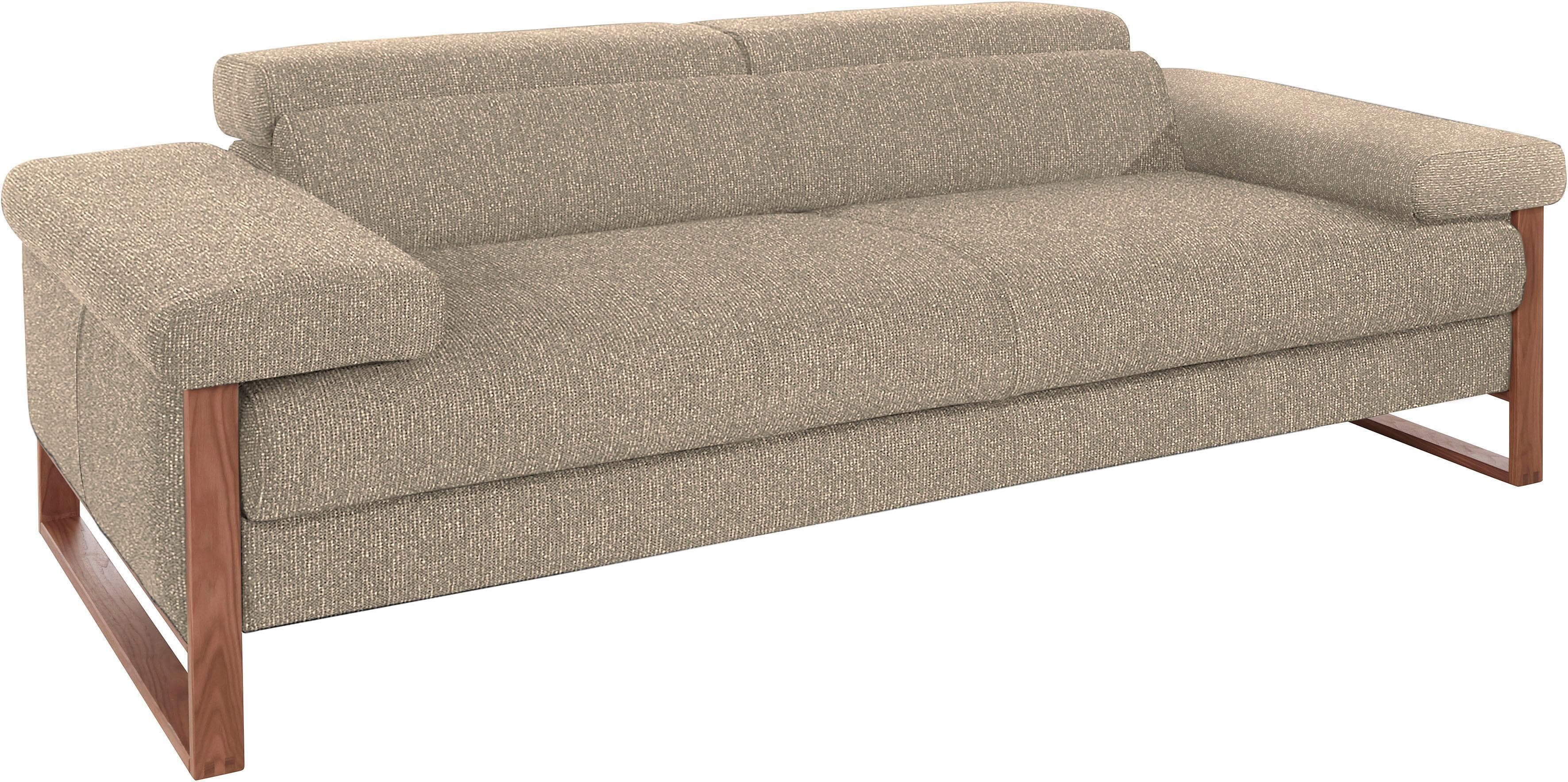W.SCHILLIG finn 2,5-Sitzer Sofa mit Sitztiefenverstellung braun