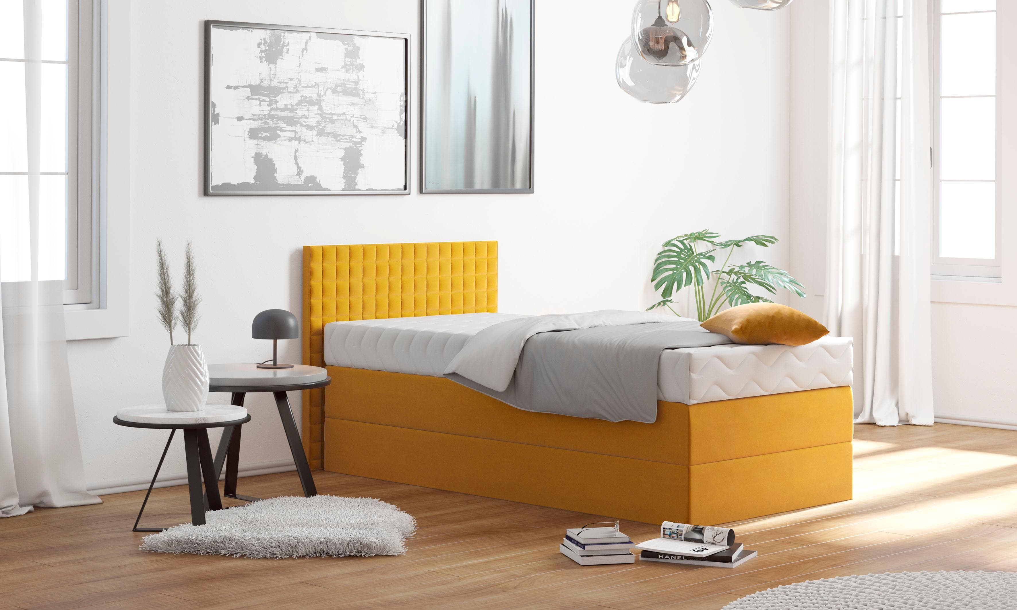 Westfalia Schlafkomfort Boxspringbett Sonnengelb 7-Zonen