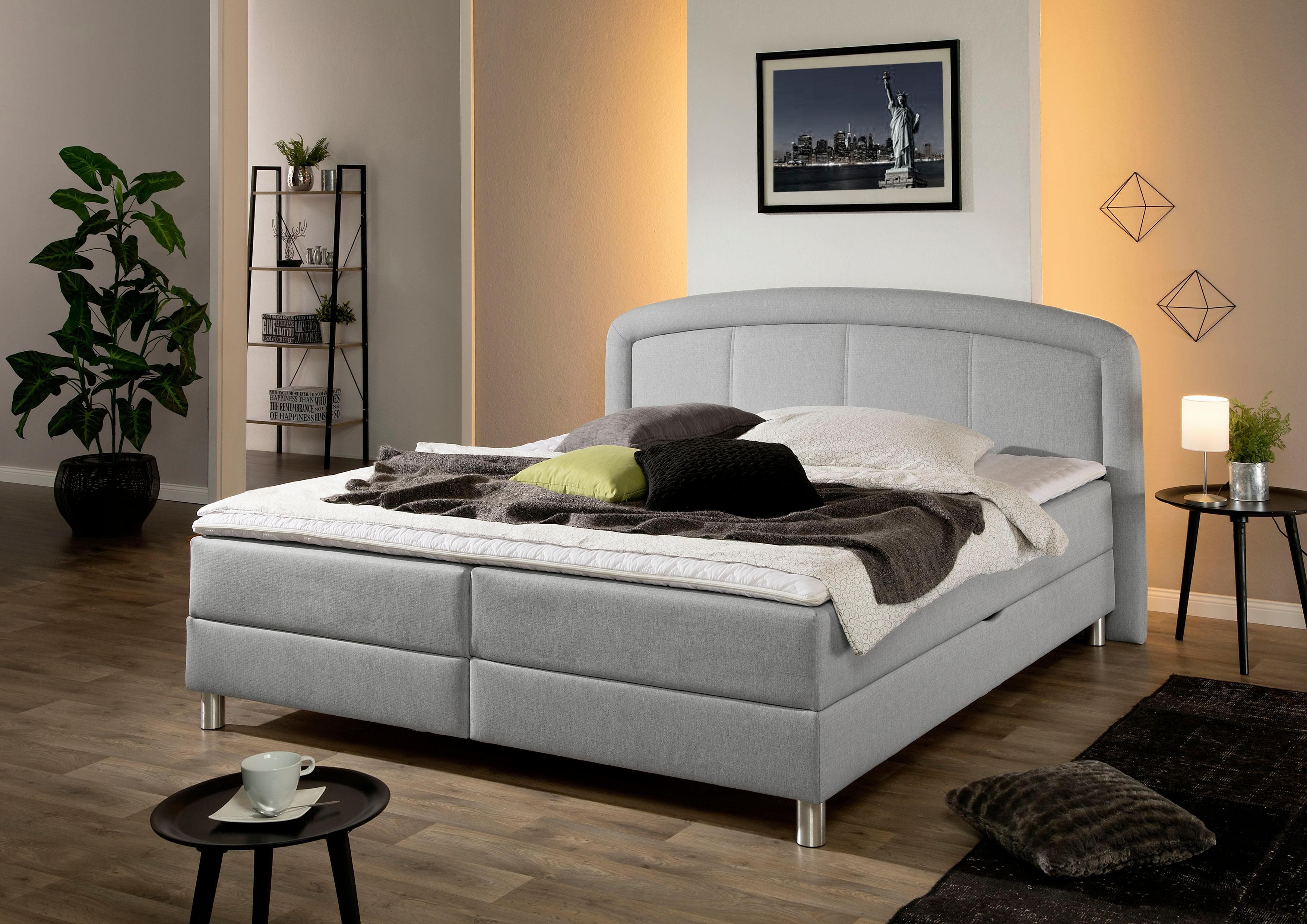 Polsterbett mit Bettkasten | Wahlweise Matratze
