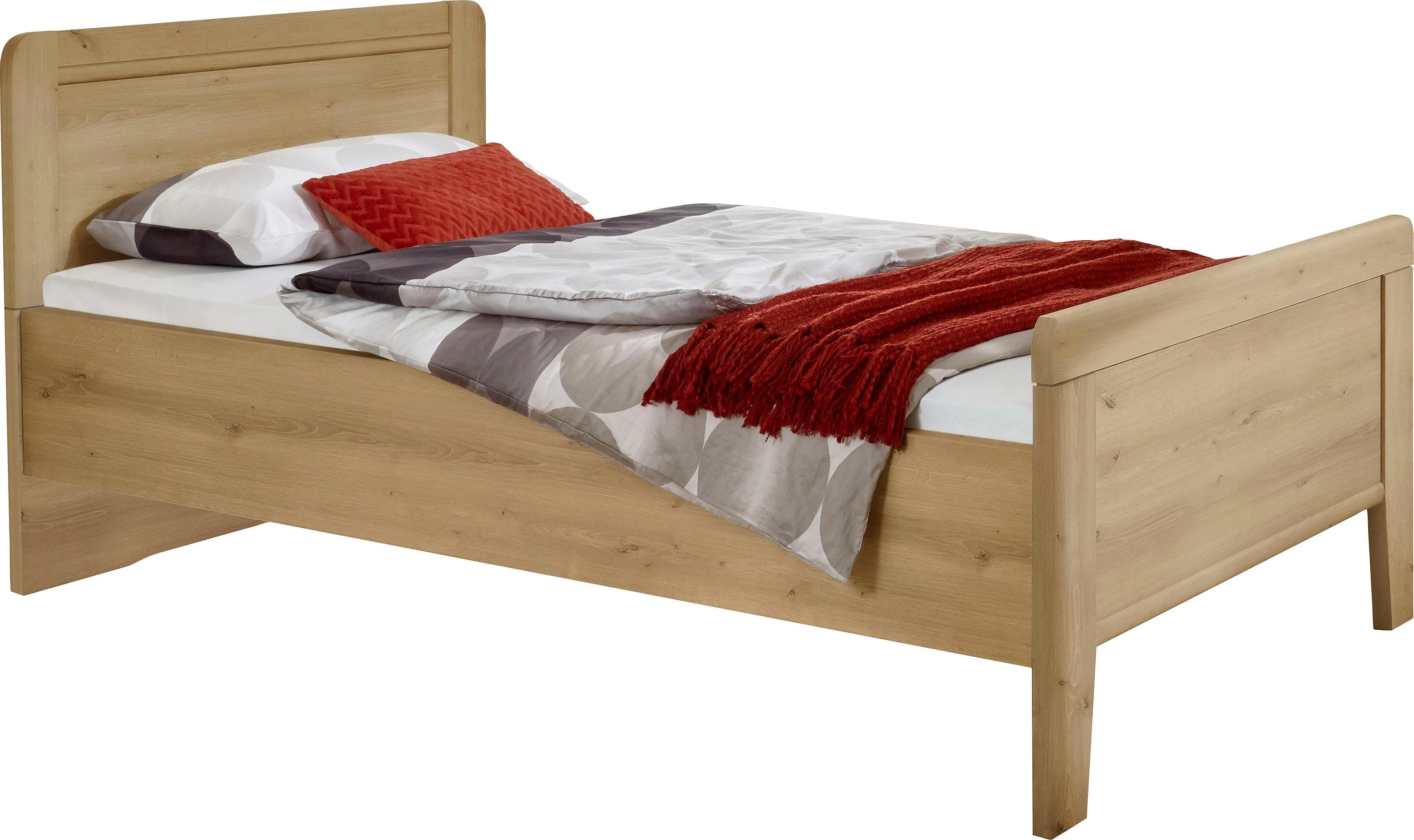 Bett WIEMANN Mainau 4-fach höhenverstellbar Bianco-Eiche