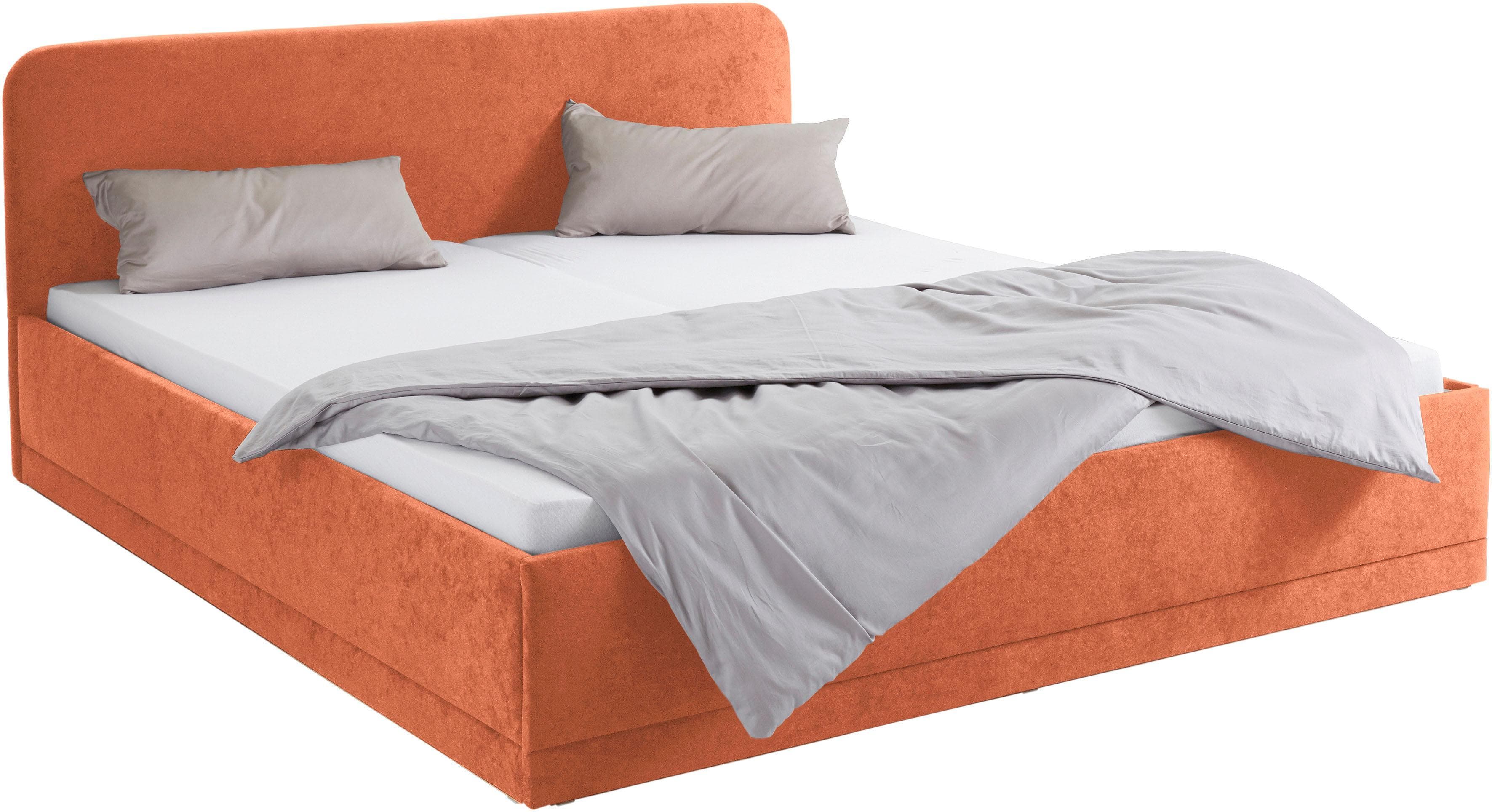 Westfalia Schlafkomfort Polsterbett mit Bettkasten und Matratze