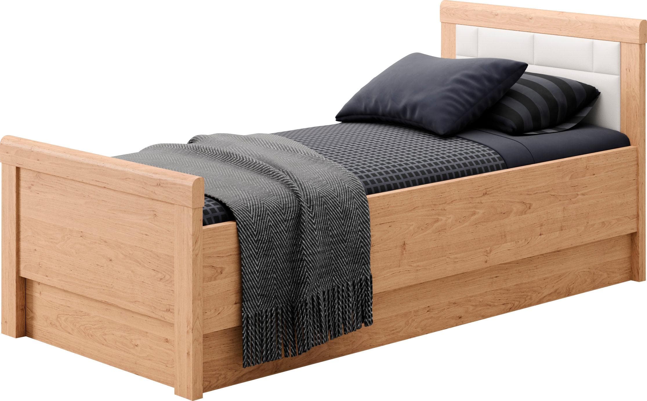 Einzelbett PRIESS Arnsberg Livorno Buche Weiß Jugendbett