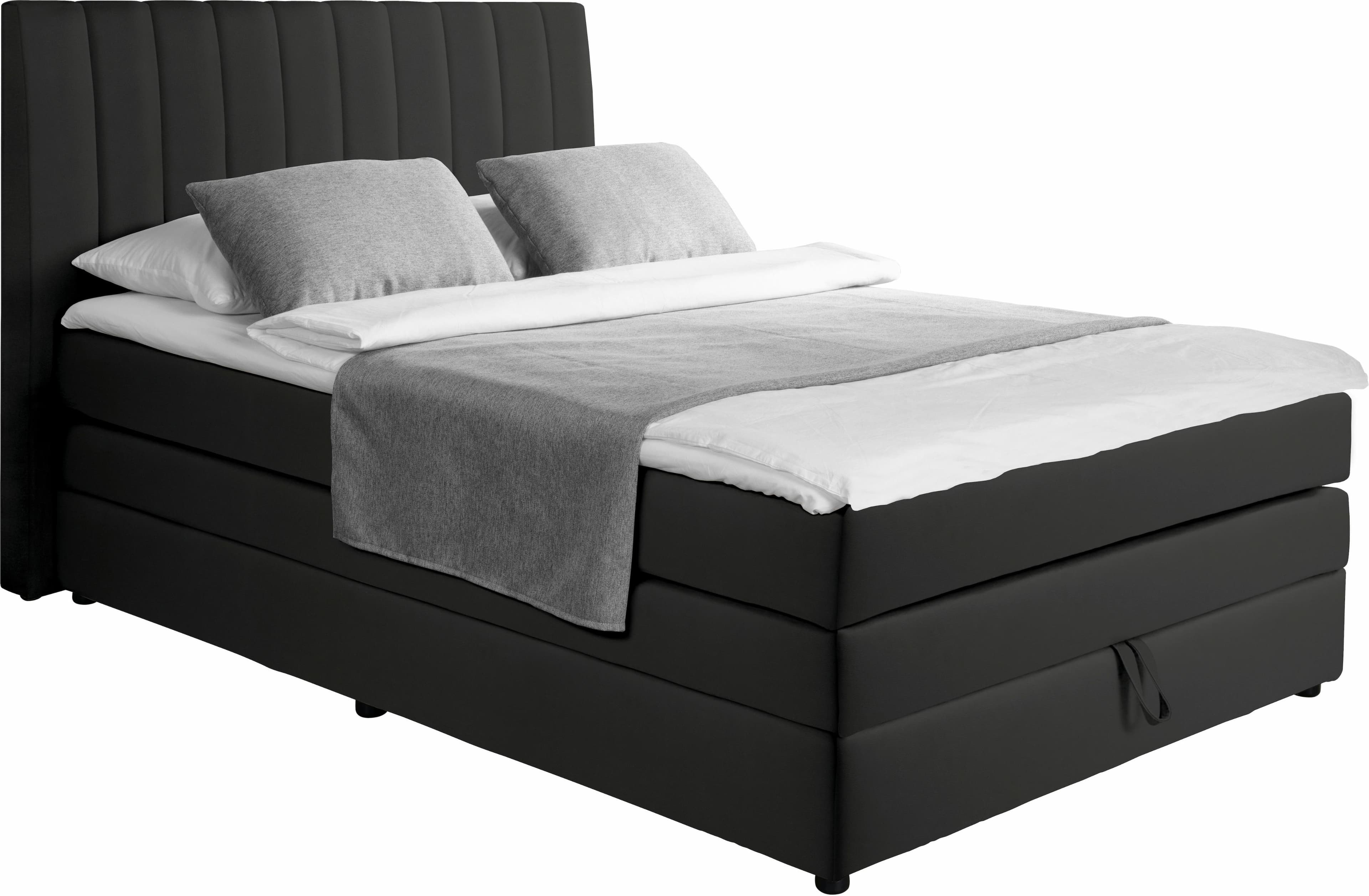 Alina Marvin Boxspringbett mit Topper und Bettkasten