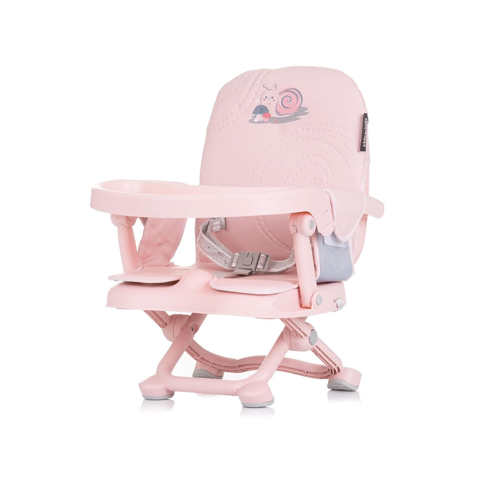 Chipolino Kinderstuhl Lollipop Sitzerhöhung Boostersitz Tisch abnehmbar klappbar rosa Baby