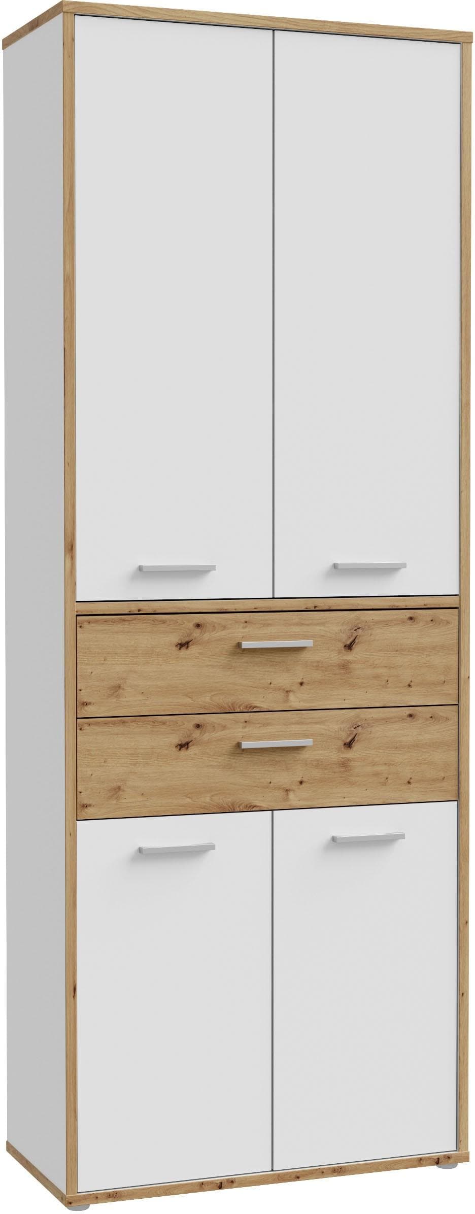 Aktenschrank FORTE Keflav Weiß Artisan Eiche