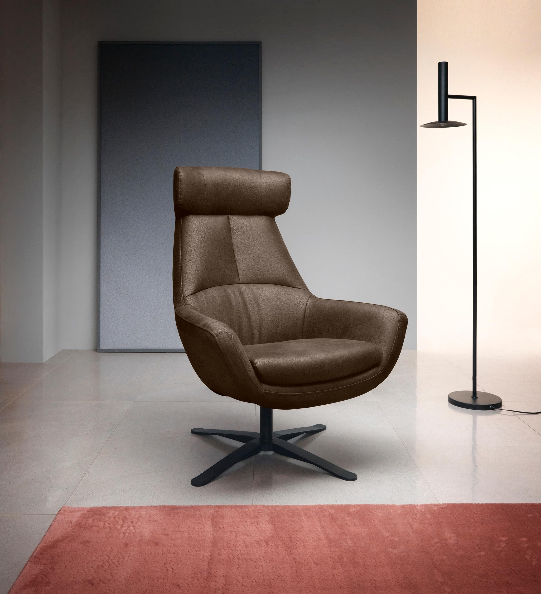 BETYPE Drehsessel Be Organic High Back Dunkelbraun Hochlehner