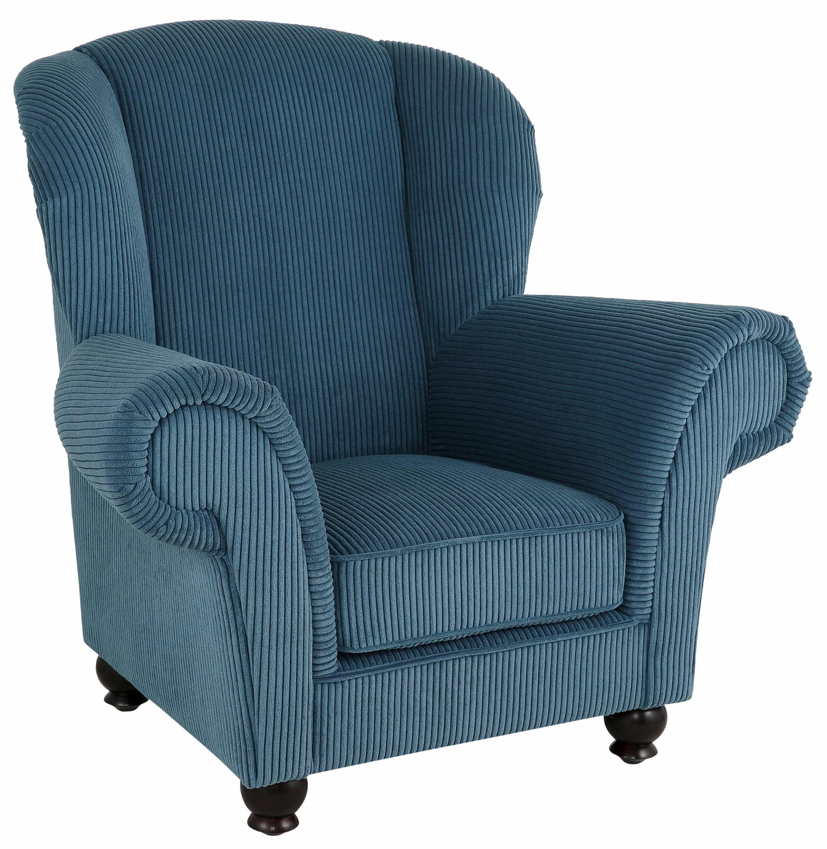 Home Affaire Ohrensessel King Henry Petrol Samtcord