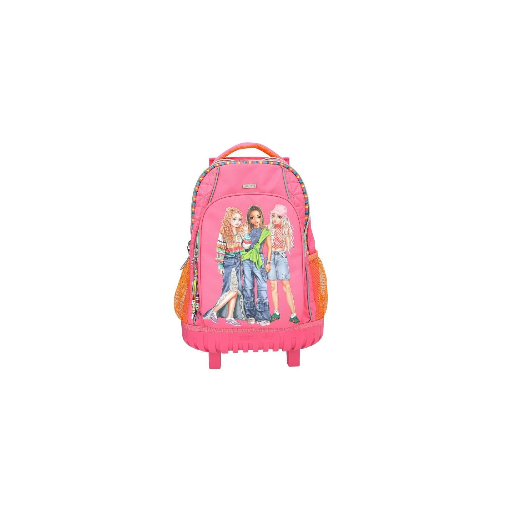 Depesche Schulrucksack Trolley Joy TOPModel Pink mit Trolley-Funktion