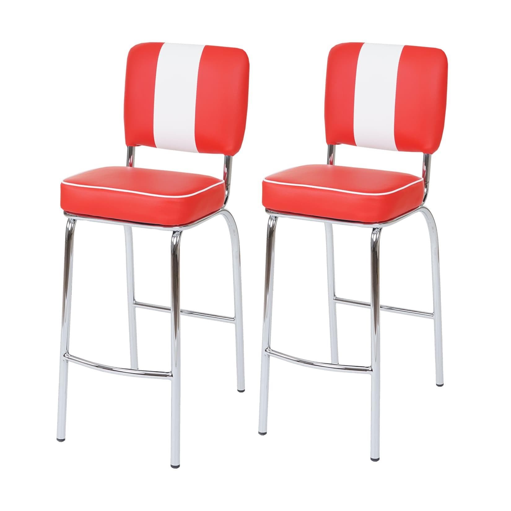 Bequeme Barhocker mit Polsterung (Set 2er)