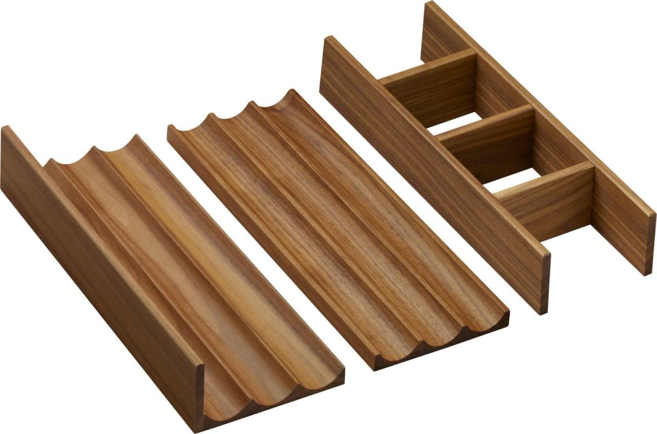 Hansgrohe IntraStoris Inneneinteilung für Schubkasten, Nussbaum Dunkel