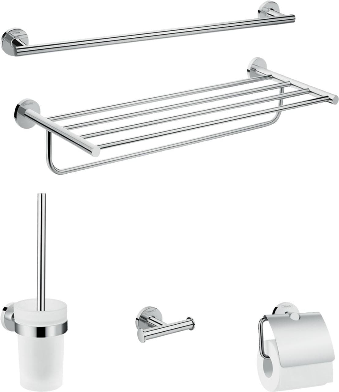 Hansgrohe Bad Accessoire 5-teiliges Set Logis Universal Chrom