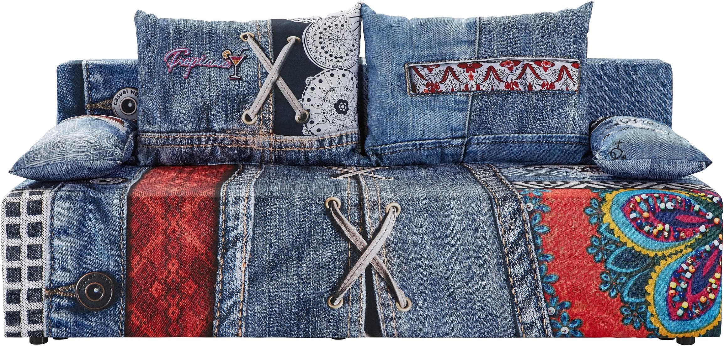 EXXPO Schlafsofa SOFA FASHION mit Bettkasten und Liftbettfunktion